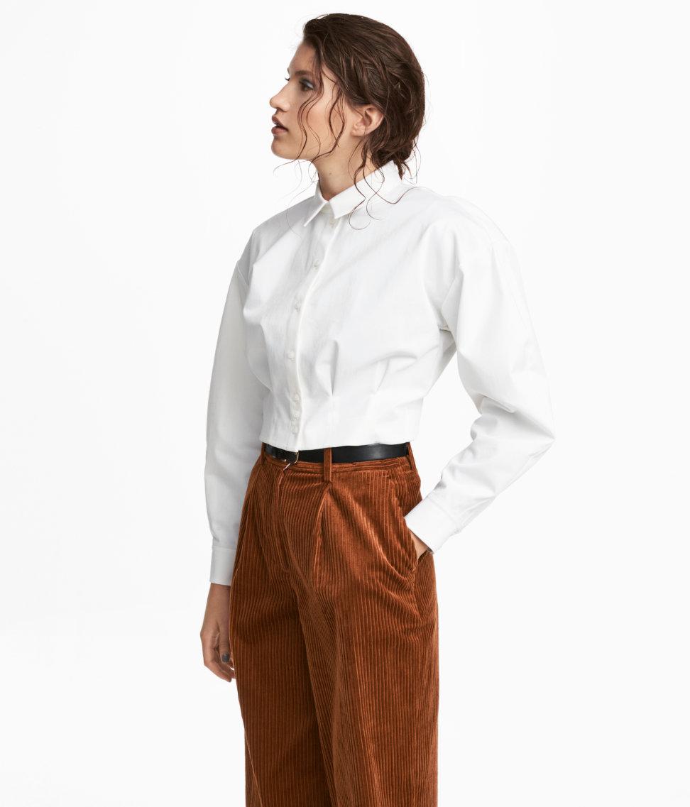Lyst - H&m Short Shirt in White