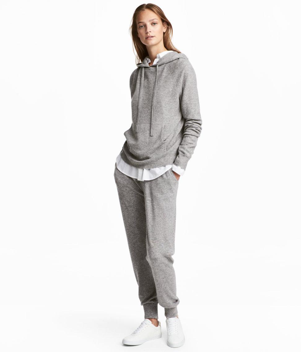 cashmere blend joggers h&m