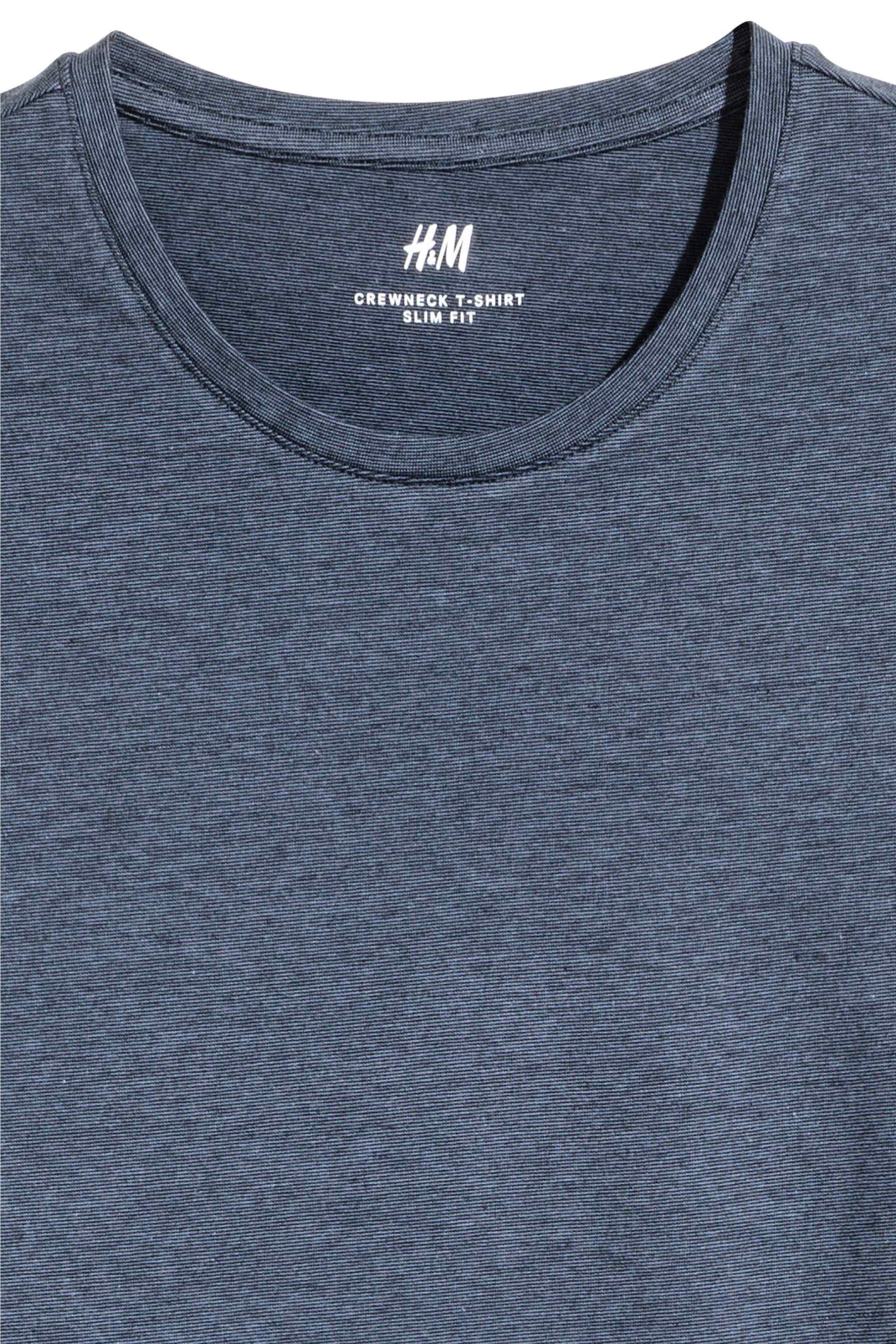 H and m top slim fit t shirt