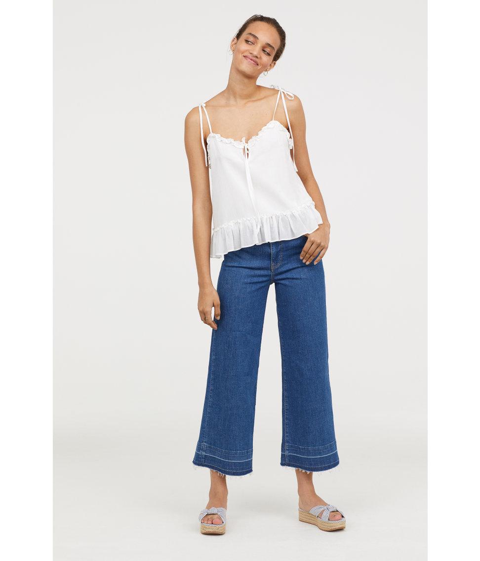 H&m culottes jeans top
