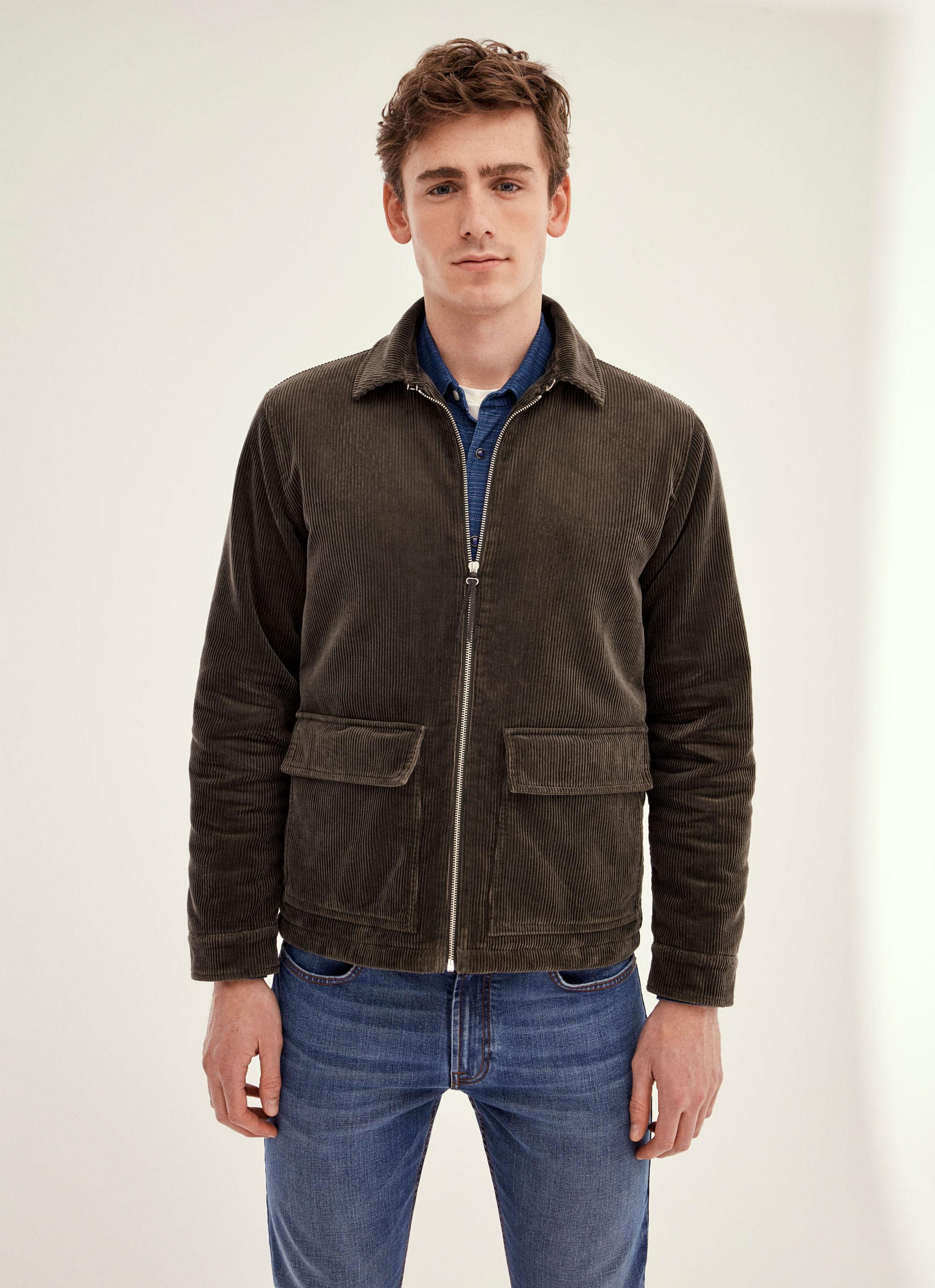 Hackett Corduroy Jacket in Dark Olive (Green) for Men - Lyst