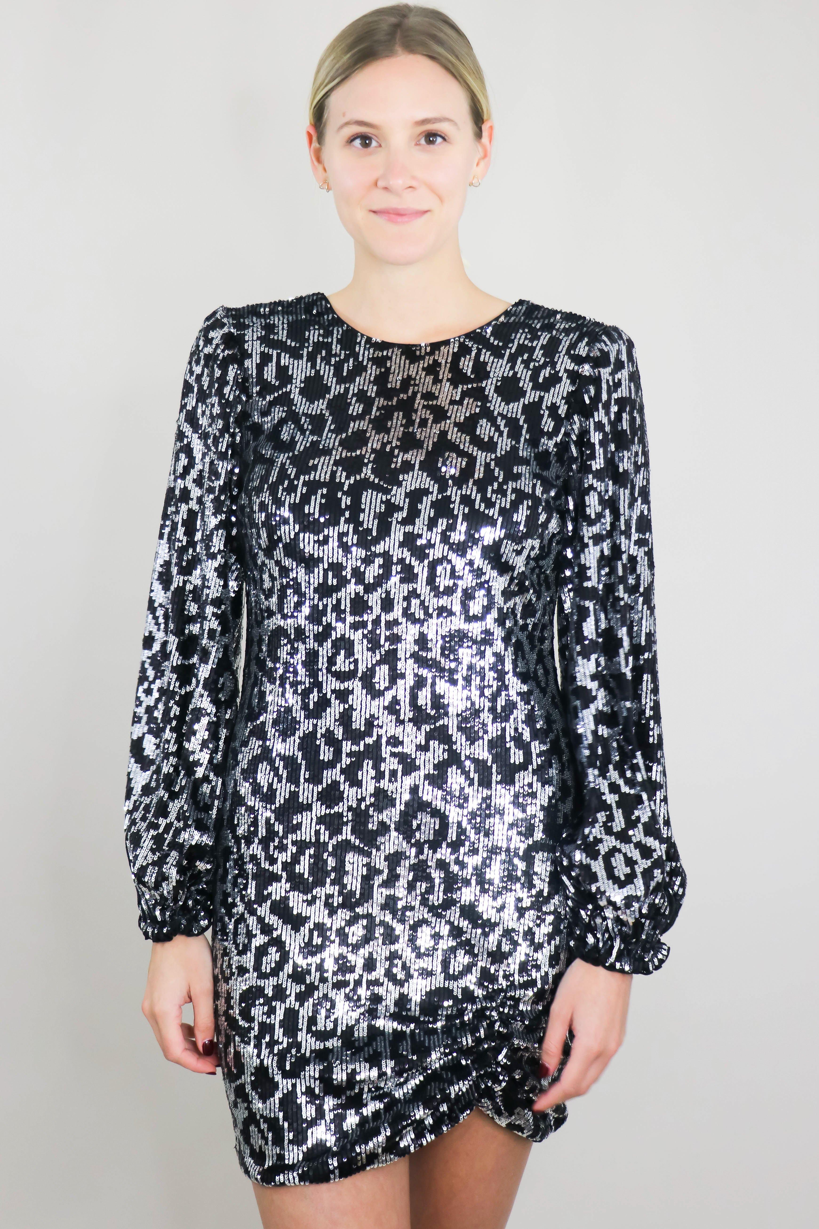 Saylor Synthetic Maura Sequin Dress | Lyst