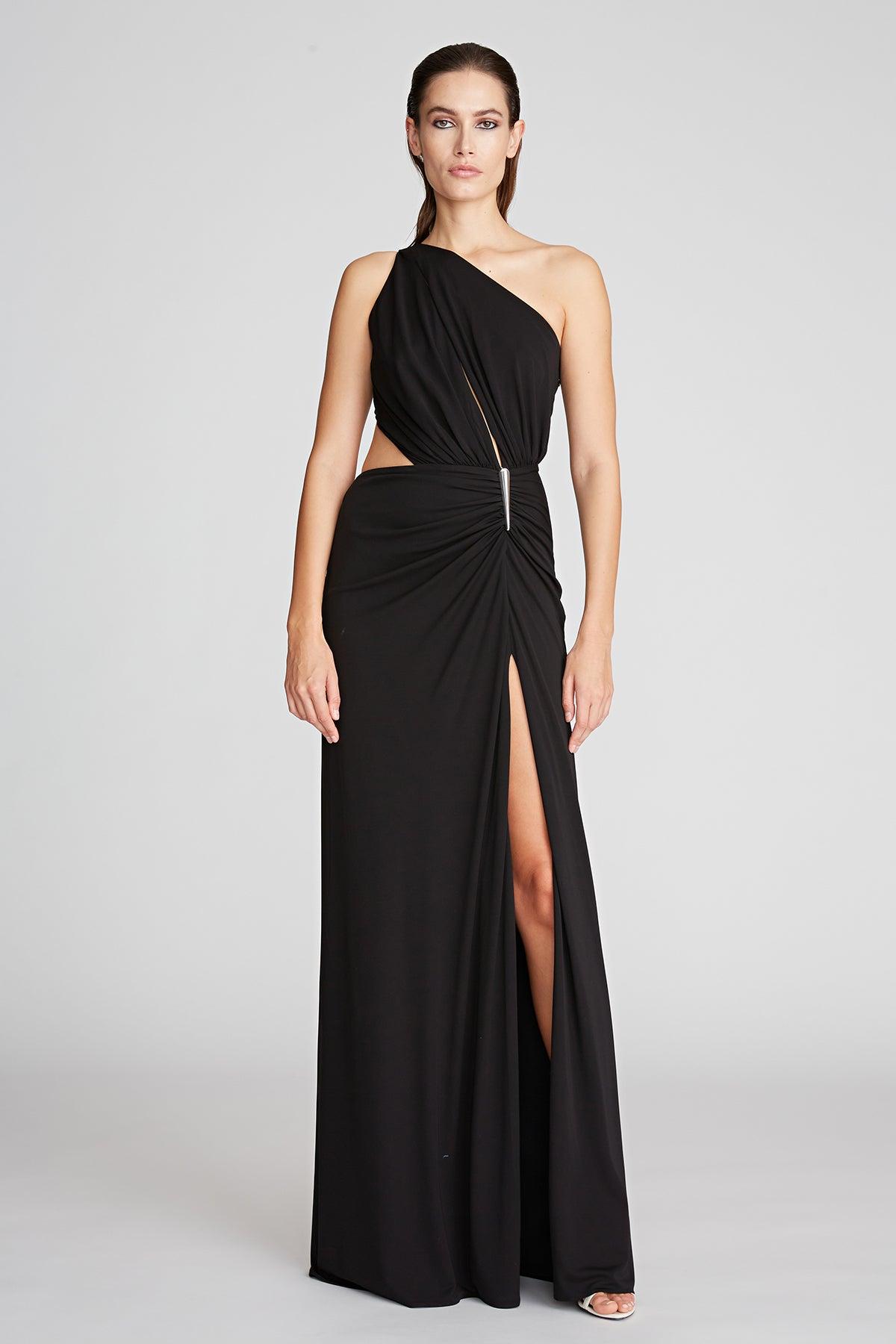 Halston Synthetic Ivanna Gown In Matte 