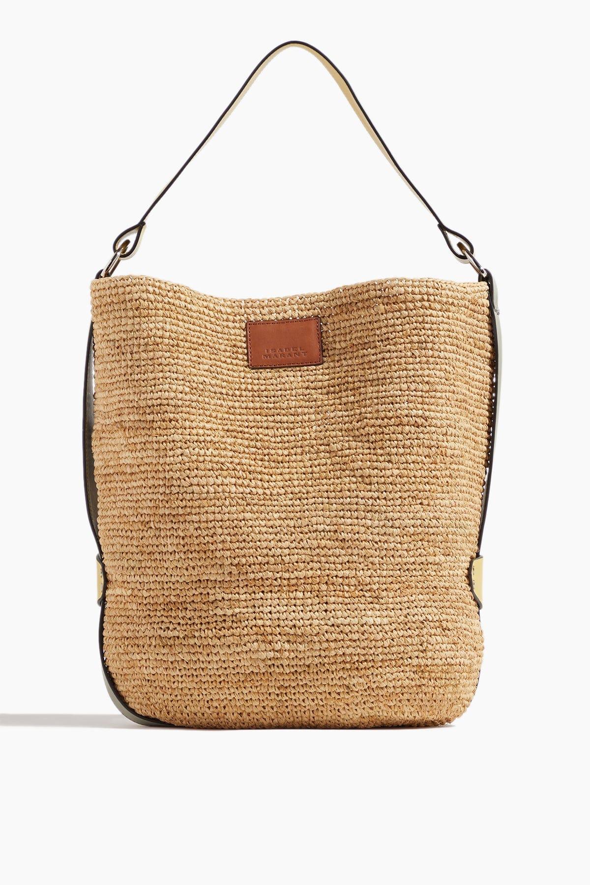 Isabel Marant Bayia Shoulder Bag In Natural/green Lyst