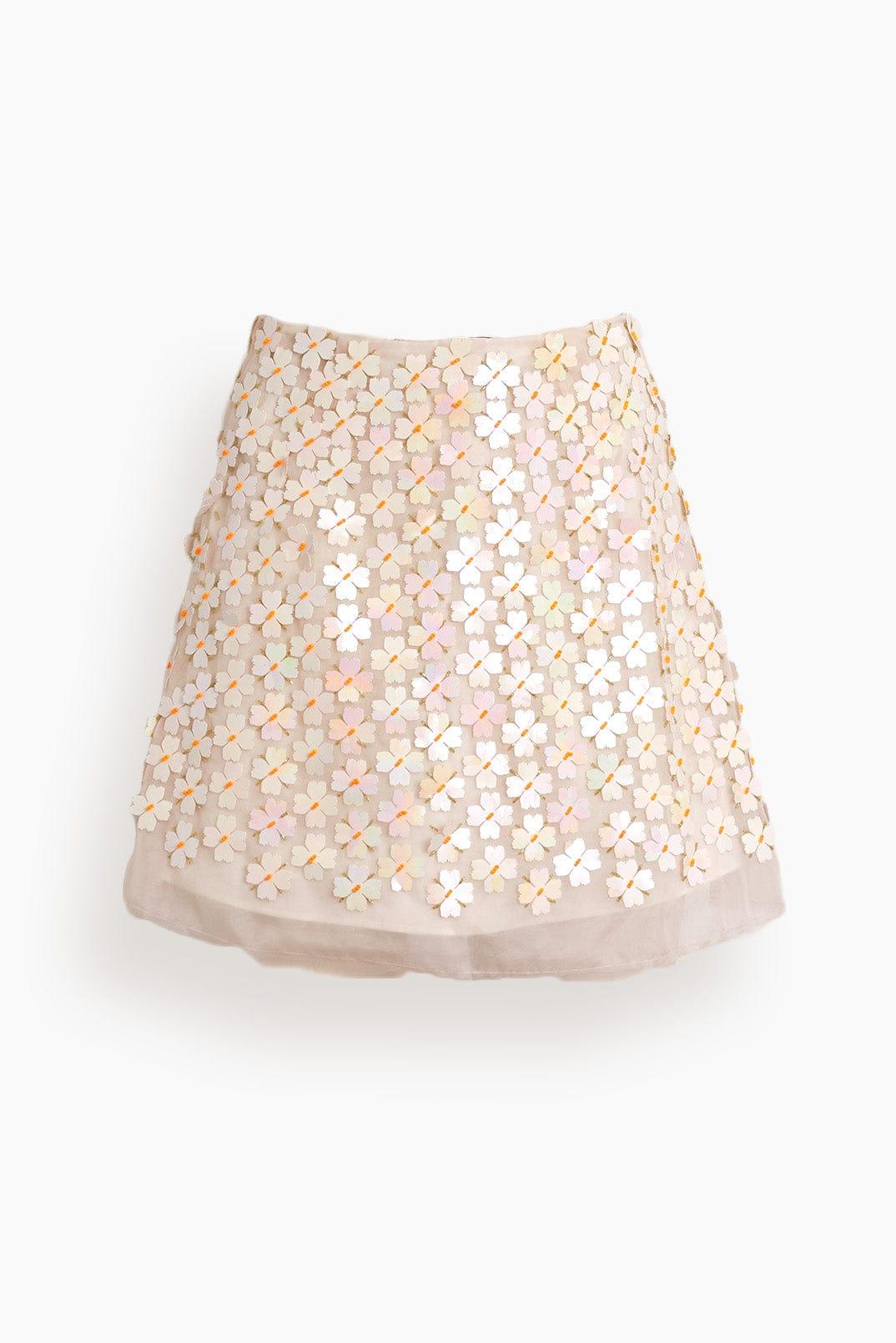 Aje. Gazelle Organza Mini Skirt in Natural | Lyst