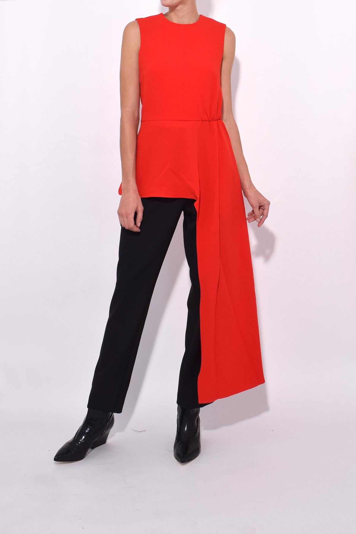 tibi triacetate draped top