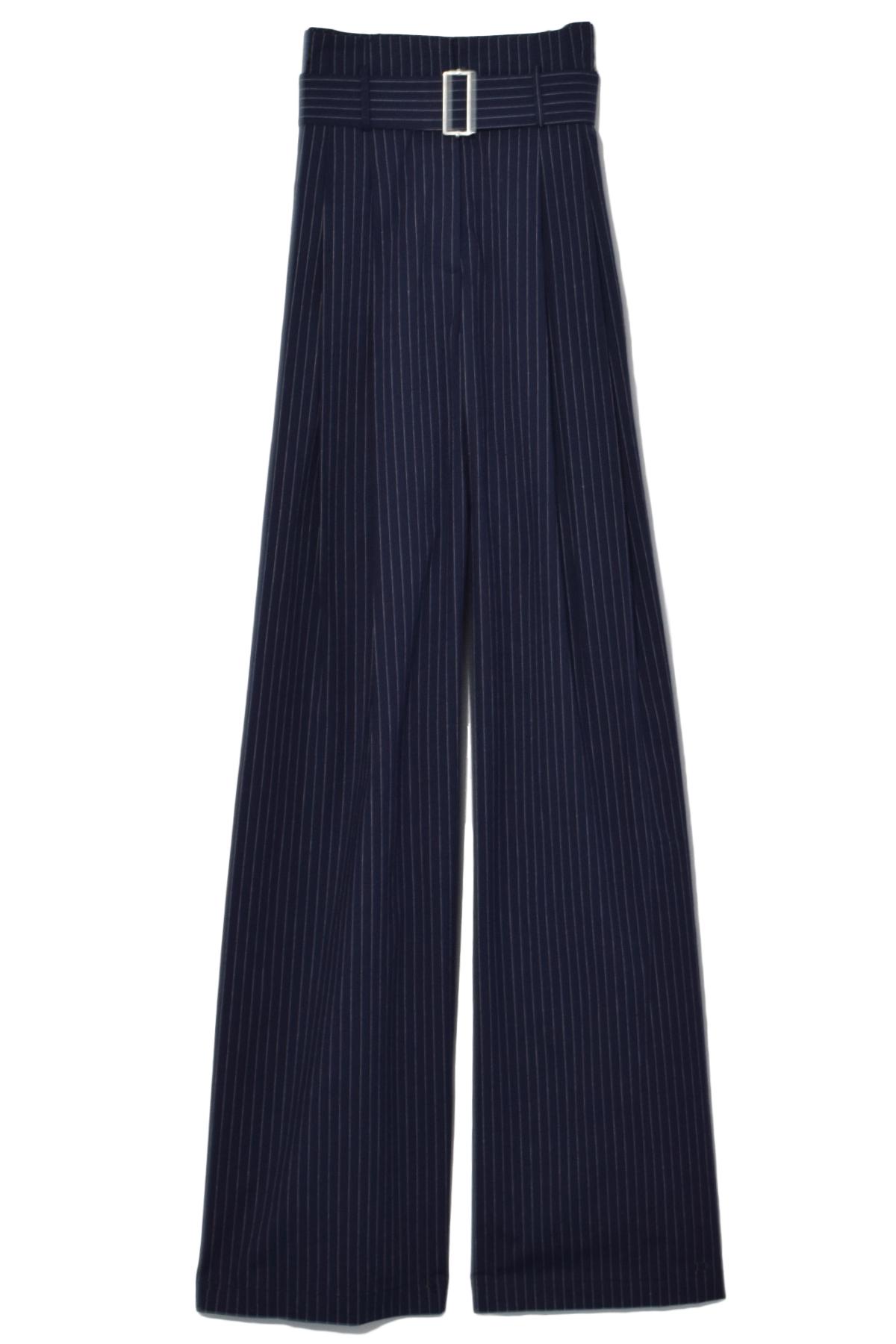 Marni Slouchy Pleated Zoot Suit Pant In Navy Pinstripe in Blue Lyst