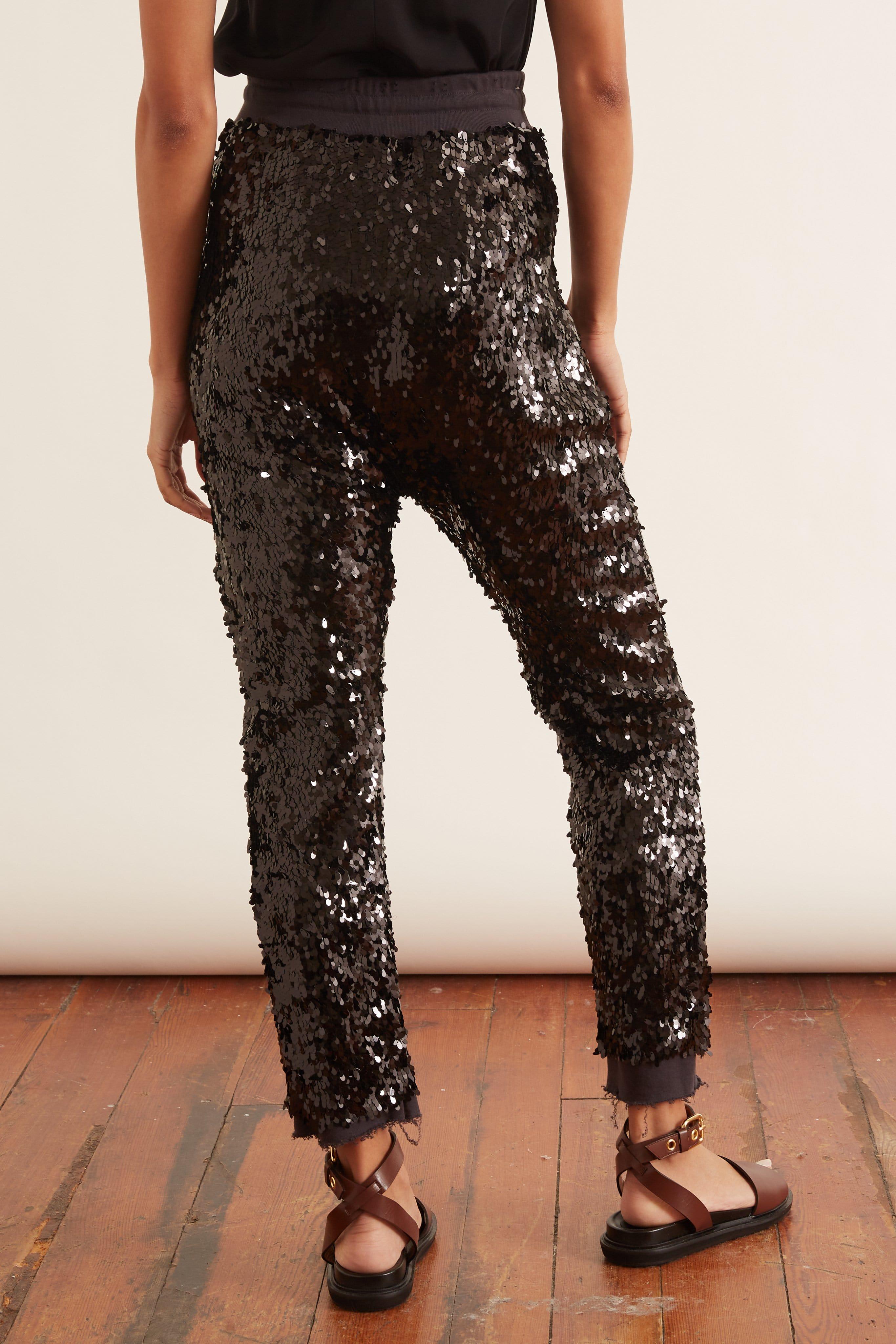 sequin sweatpants