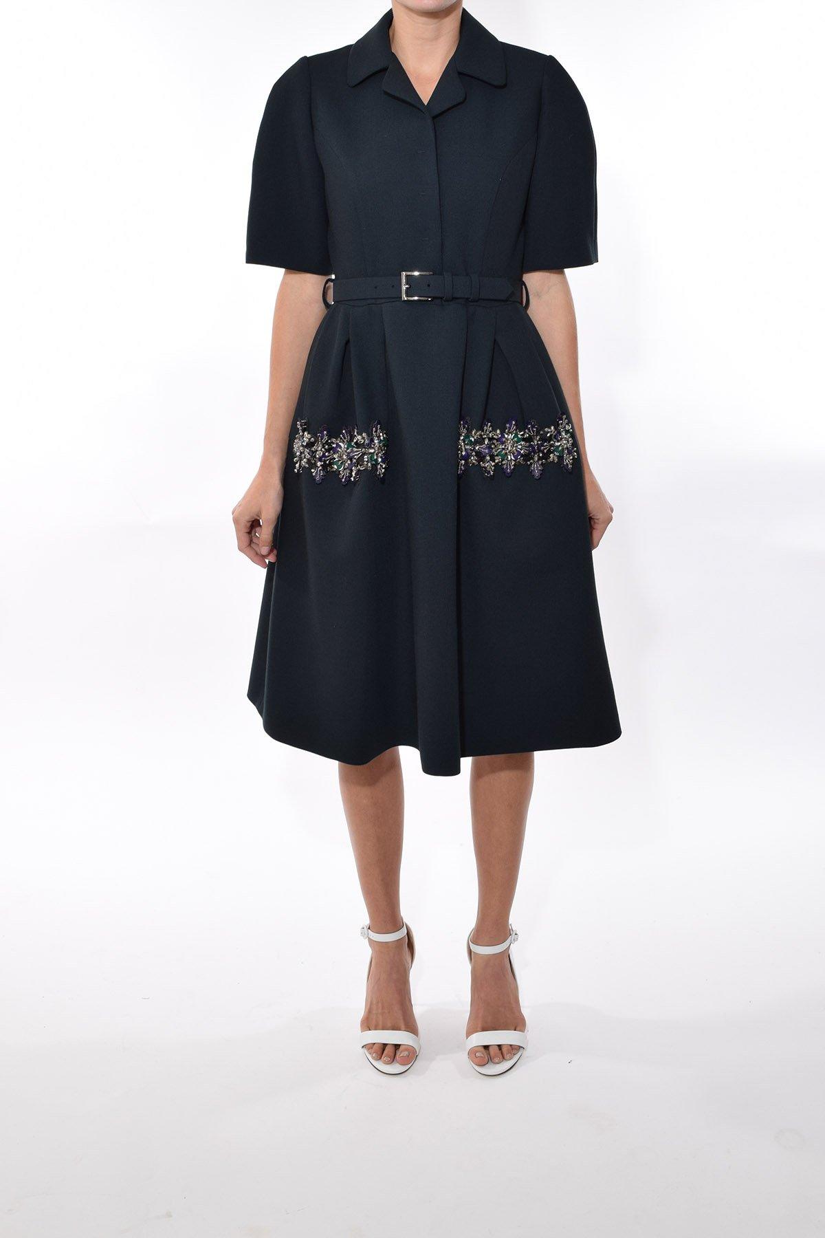 Dice Kayek Collared Dress in Blue Lyst