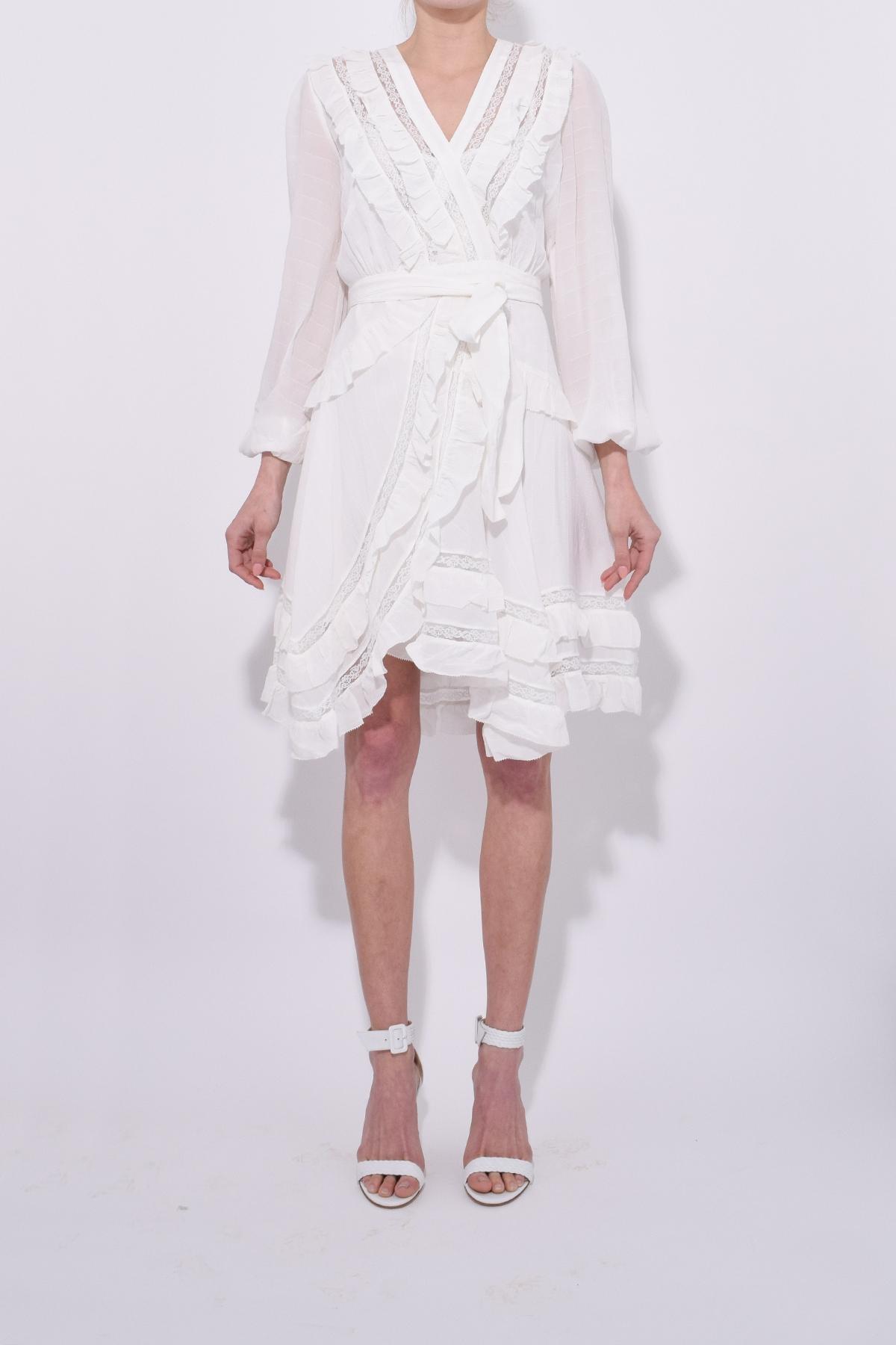 zimmermann wrap short dress