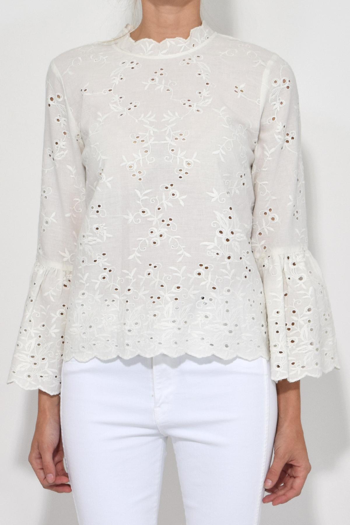 Ulla Johnson Cotton Grace Blouse In Blanc in White - Lyst