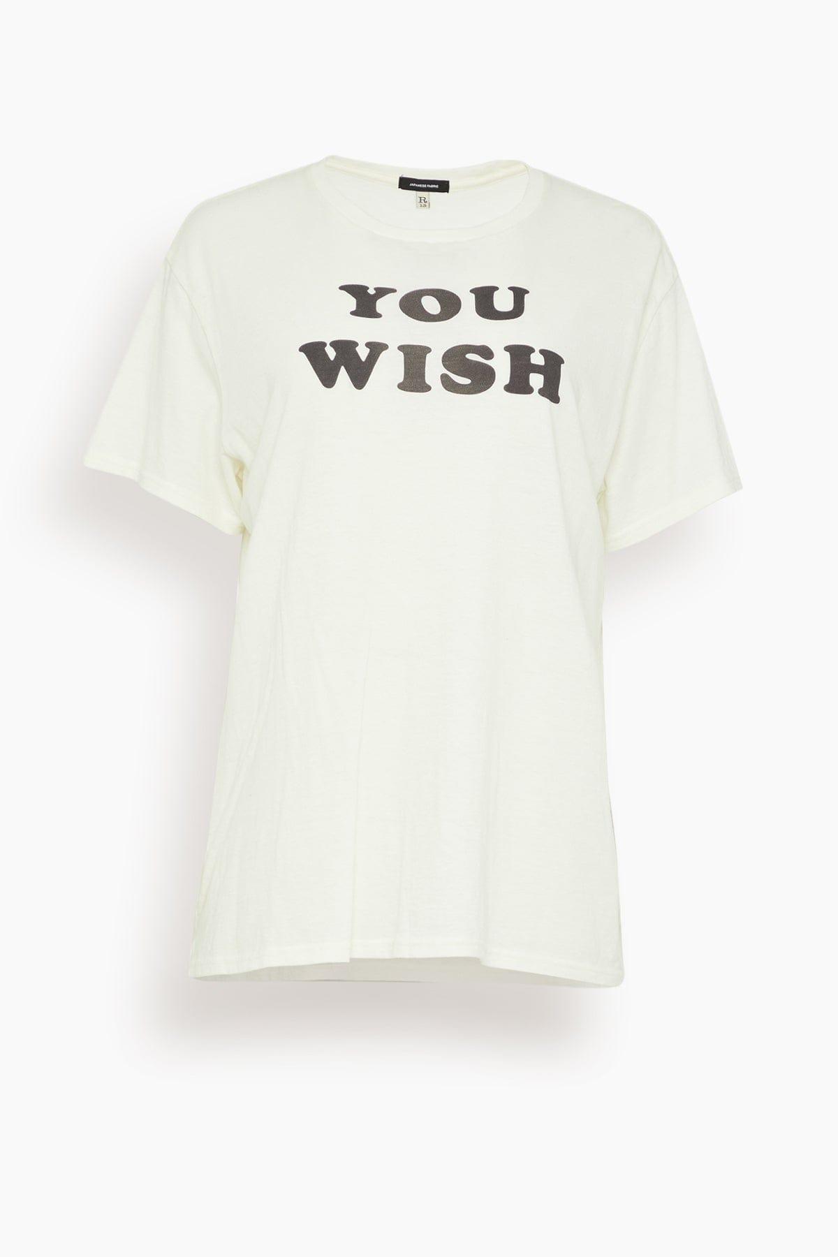 【R13】ユー・ウィッシュ・ボーイT R13 You Wish Boy T in White | Lyst