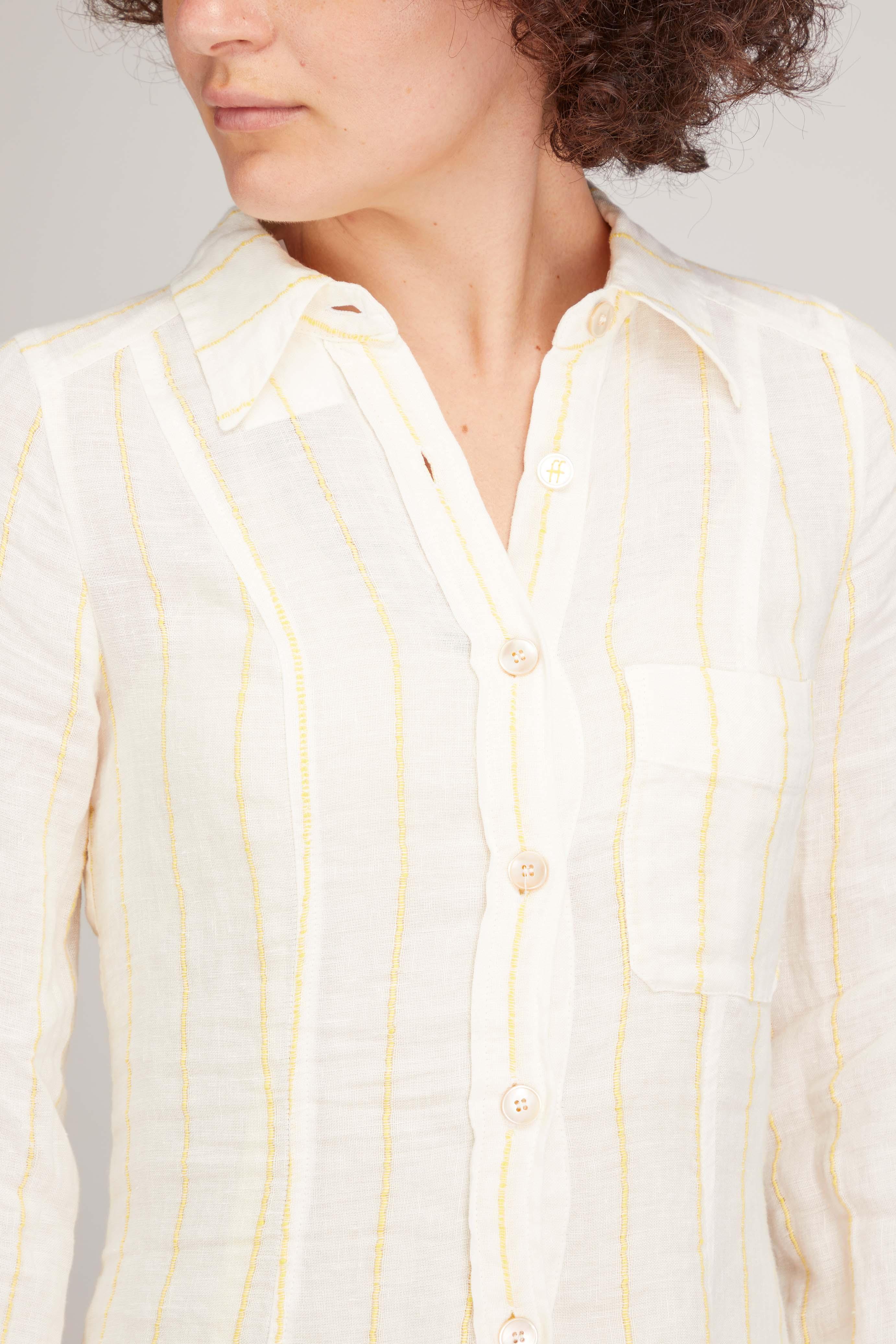 Forte Forte Linen Pinstripe Dress | Lyst