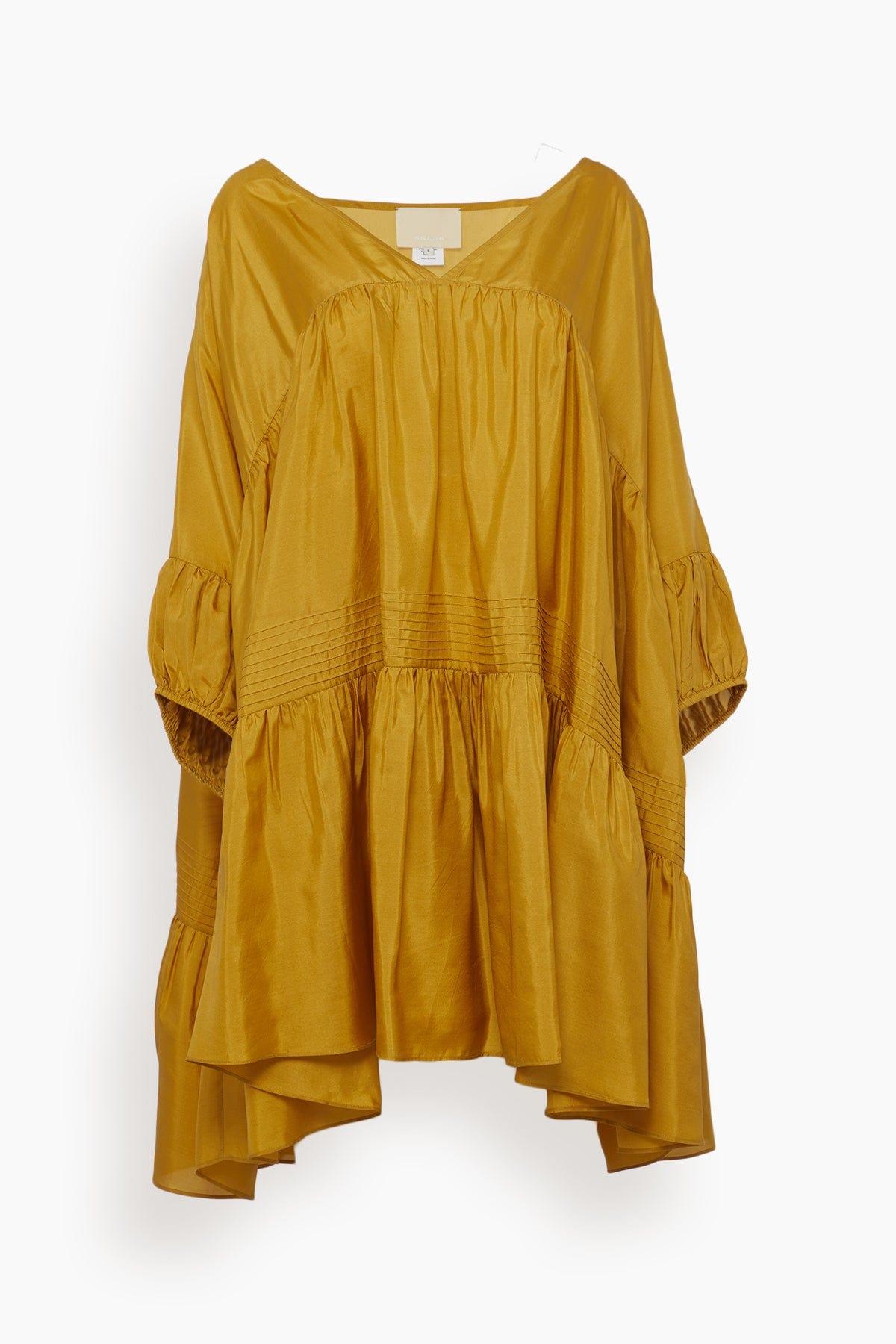 Anaak Airi Mini Dress in Yellow | Lyst UK