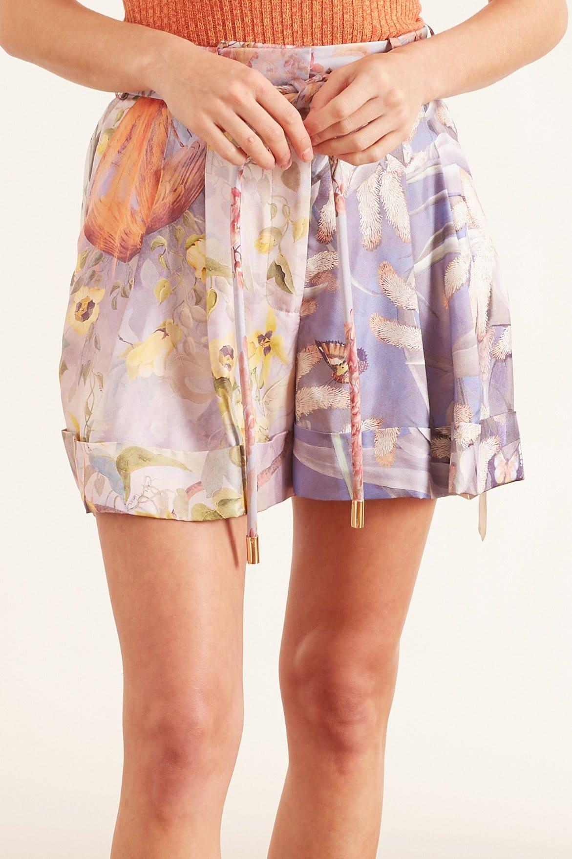 Zimmermann Silk Botanica Shorts | Lyst 