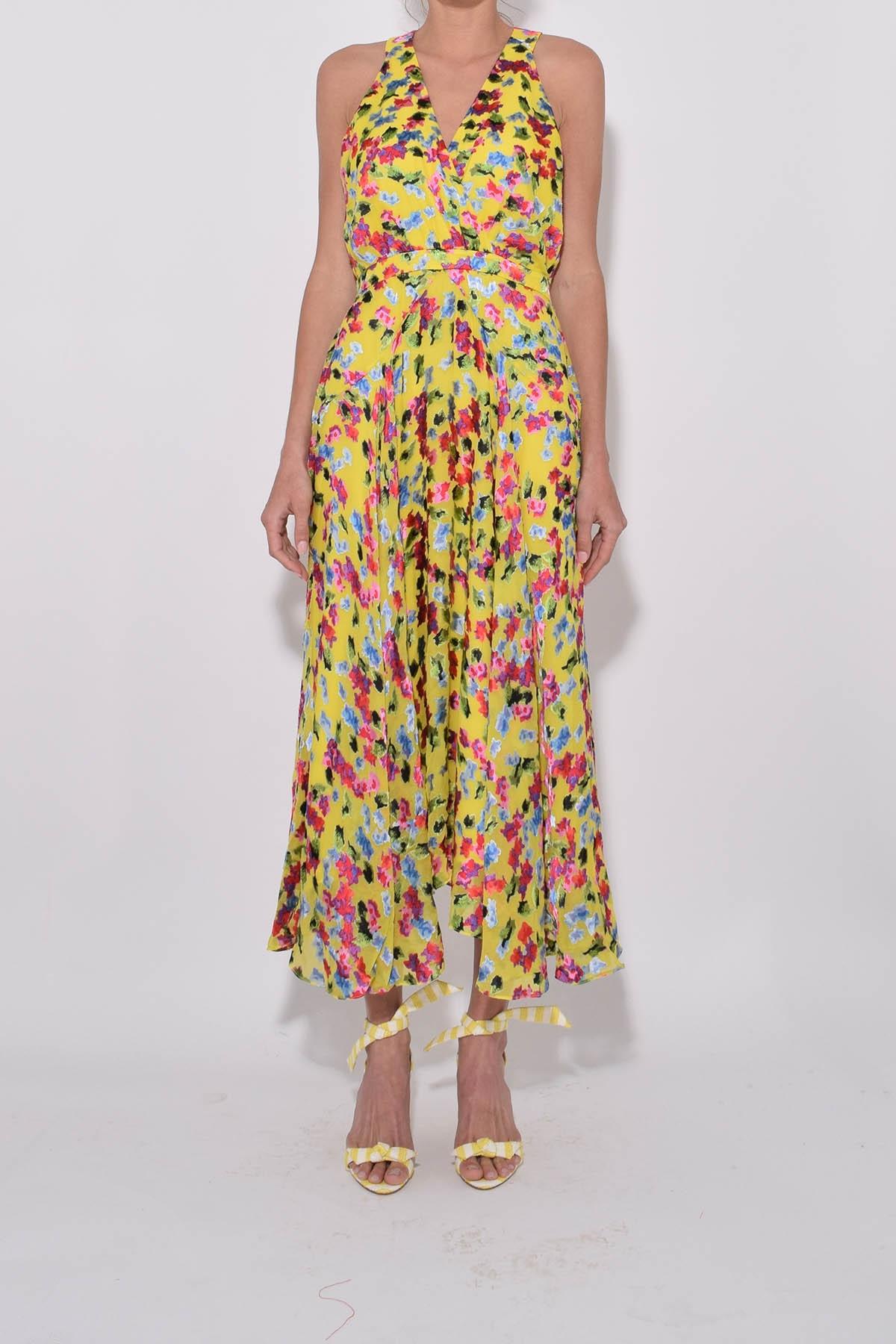 Saloni Rita Dress in Yellow | Lyst