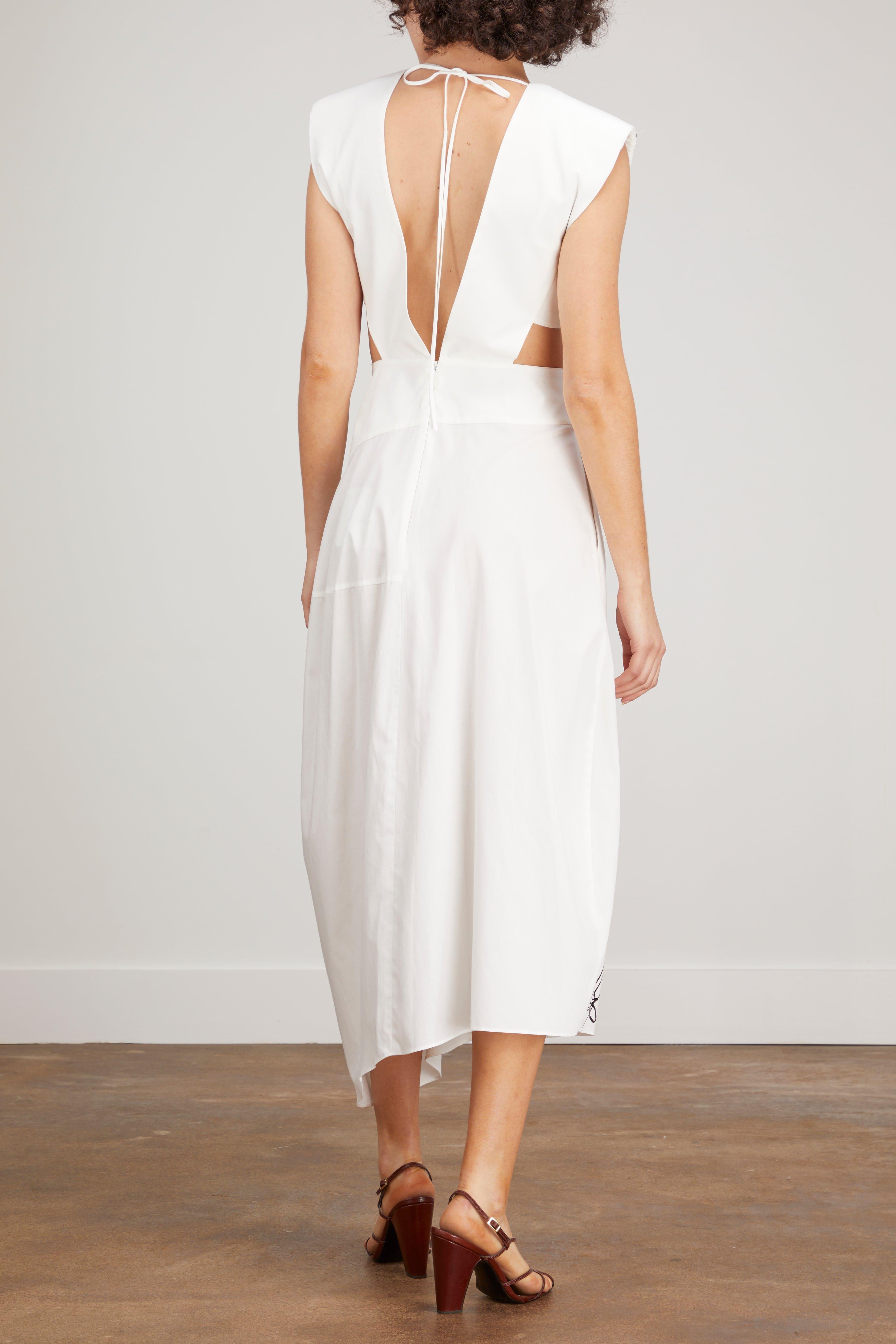 Tibi top white dress