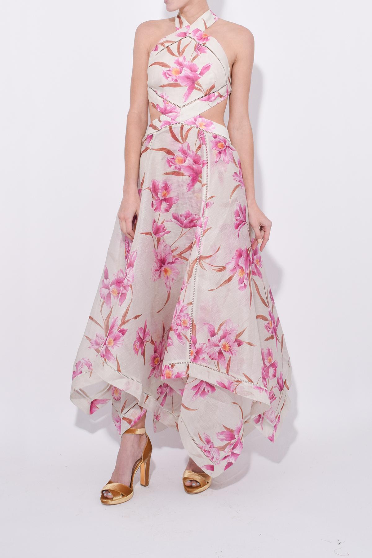 zimmermann corsage halter dress