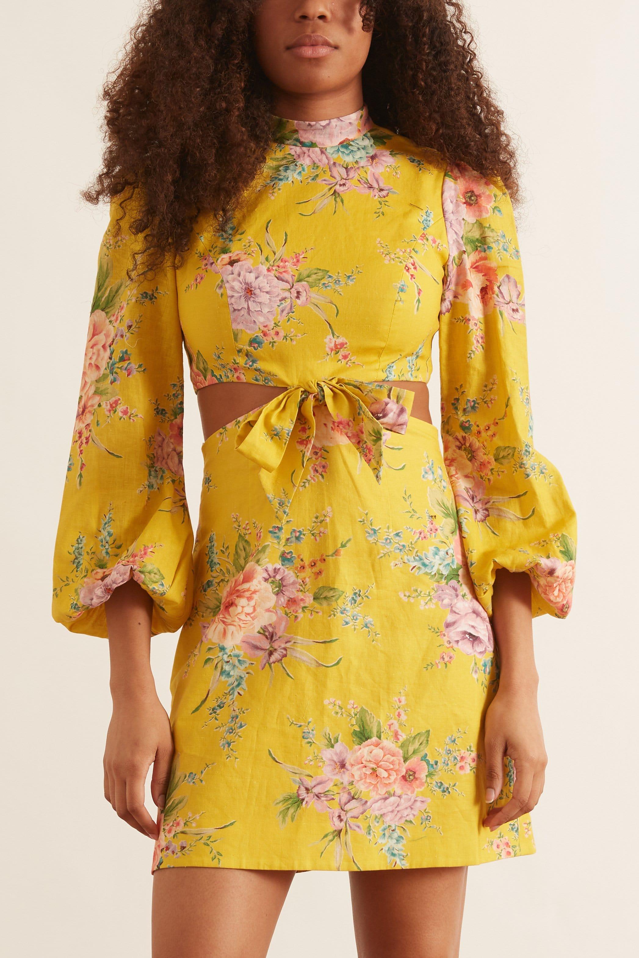 zimmermann bellitude bow dress