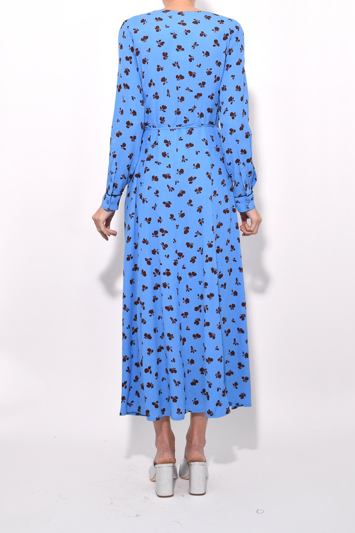 Roseburg Wrap Dress in Blue | Lyst