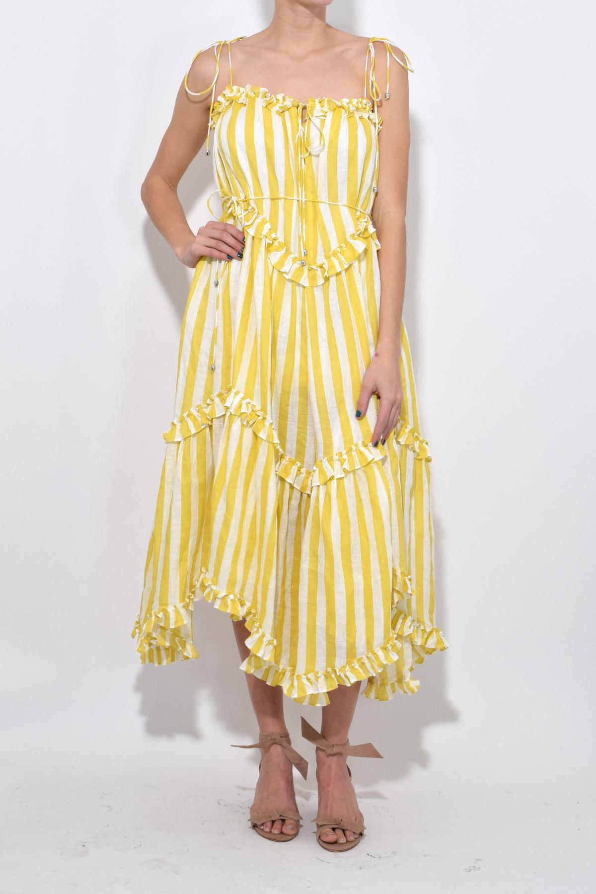 zimmermann lumino floating stripe dress