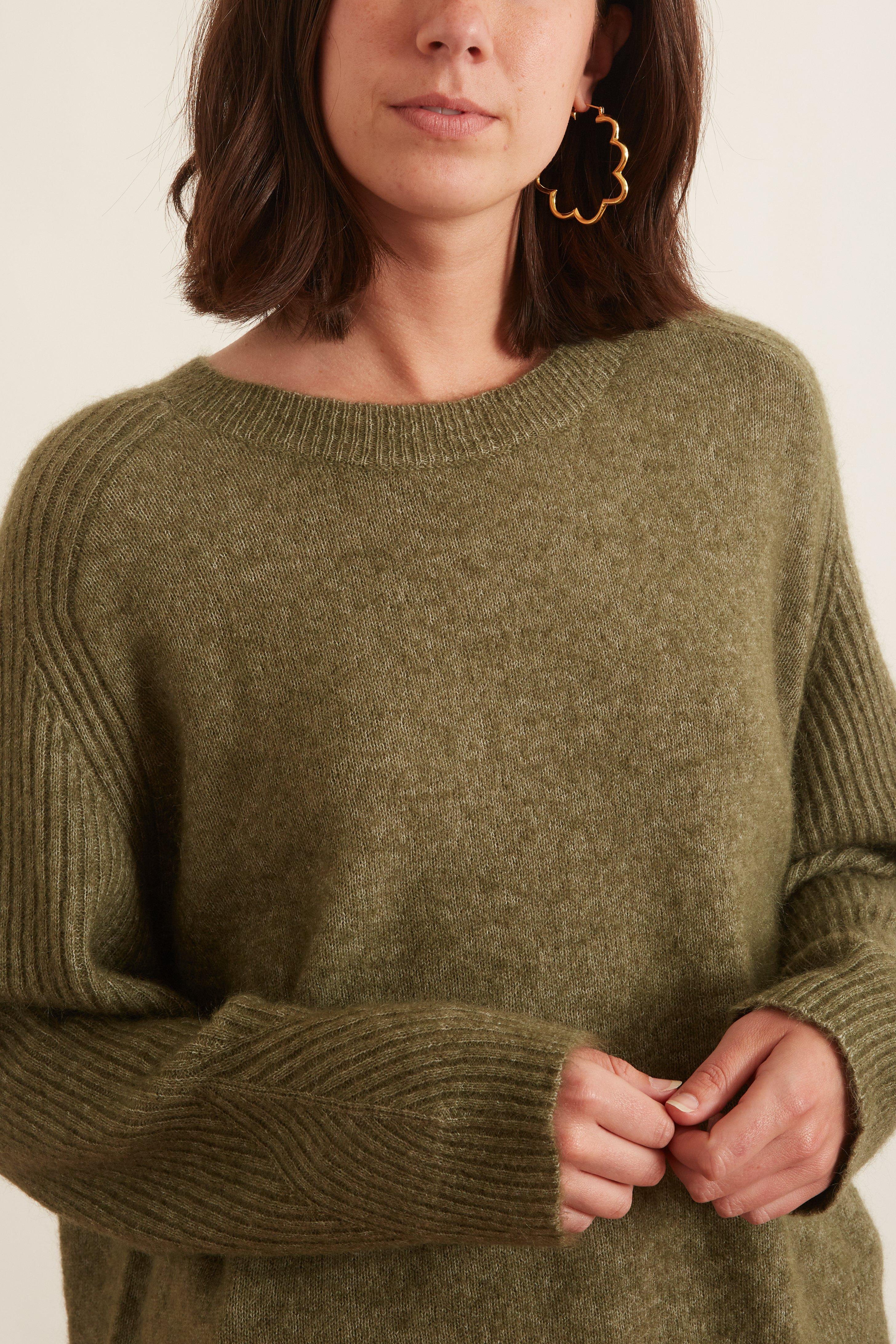 By Malene Birger Wool Ana Sweater In Green Lyst