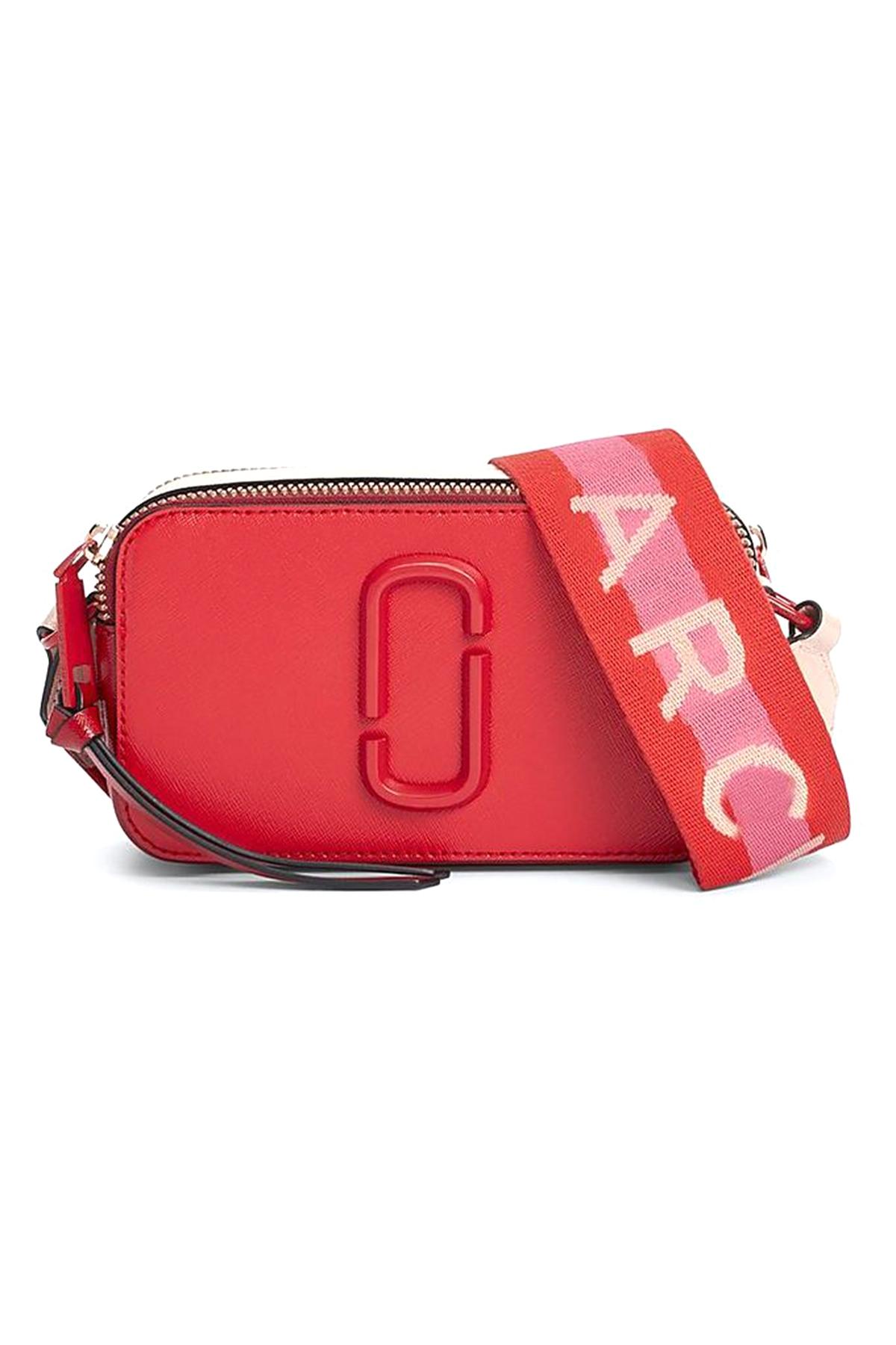 Marc Jacobs Leather Snapshot Dtm Bag In Poppy Red Multi - Lyst