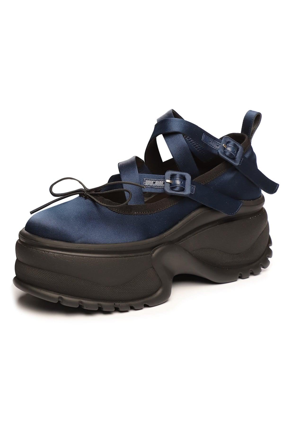 Simone Rocha Platform Track Sole Ballerina Shoe in Blue | Lyst