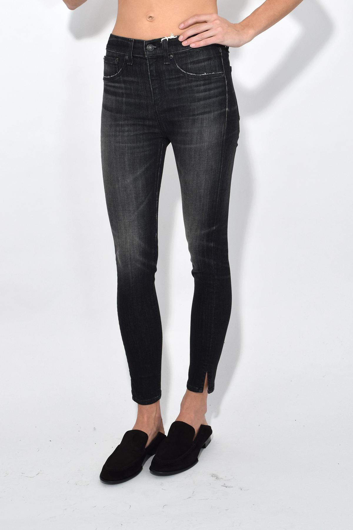rag & bone high rise ankle skinny jeans
