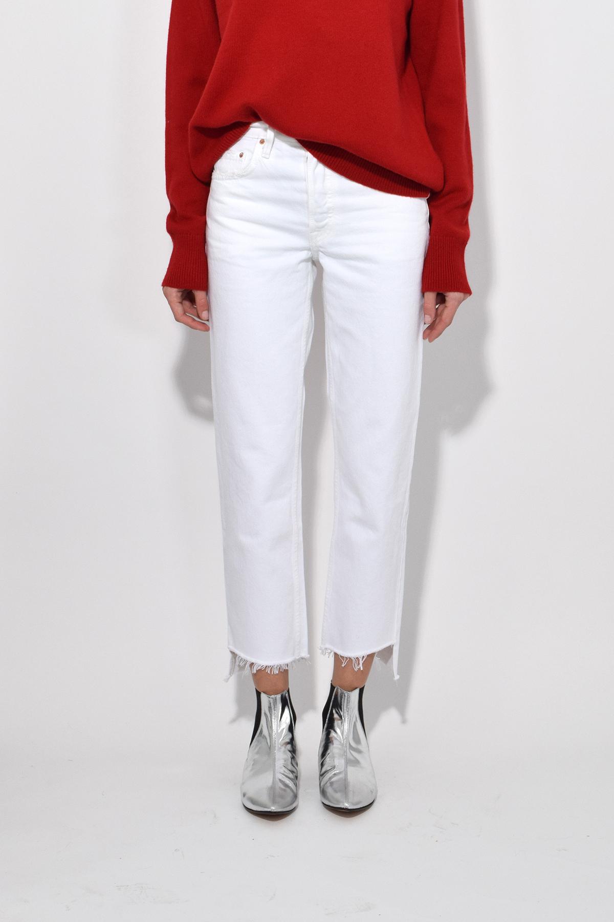 Grlfrnd Cotton Helena High Rise Jean In Sweet City Woman In White Lyst Grlfrnd Cotton Helena High Rise Jean In Sweet City Woman In White Lyst