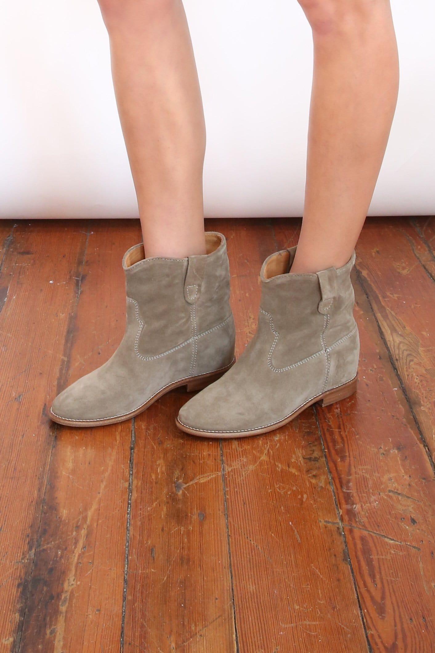 Isabel Marant Crisi Suede Ankle Boots in Brown | Lyst