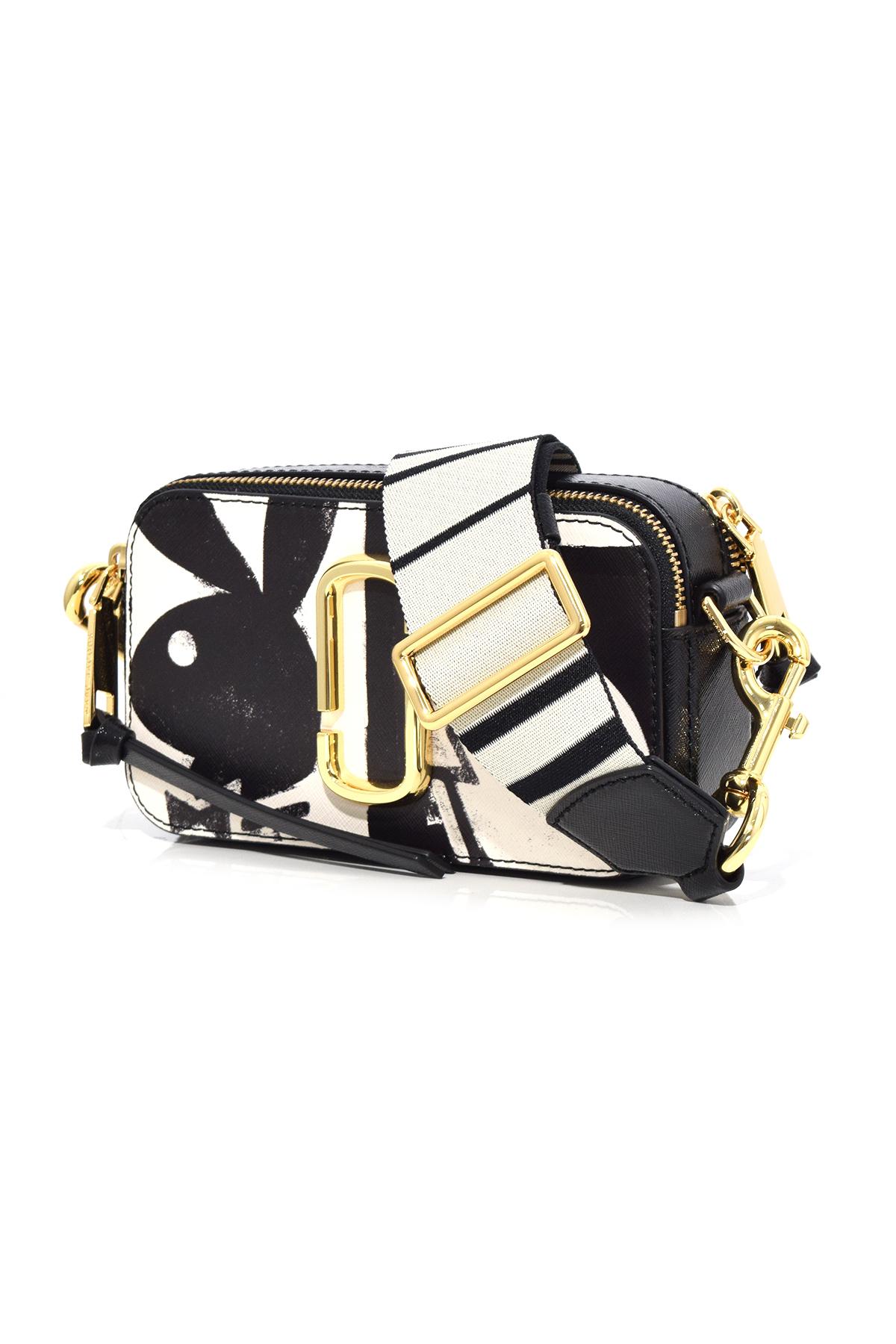 Marc Jacobs Leather Snapshot Small Playboy Bag In Black Multi Lyst
