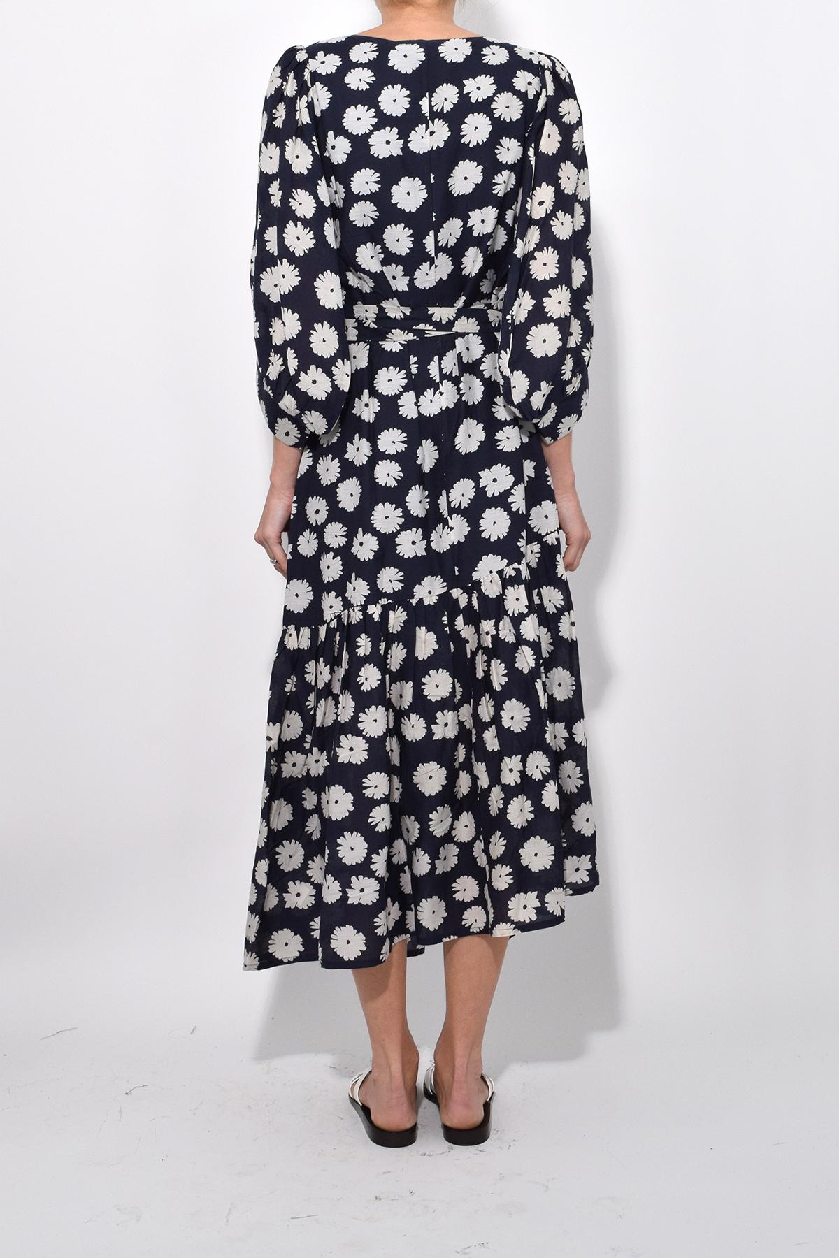 apiece apart bougainvillea wrap dress