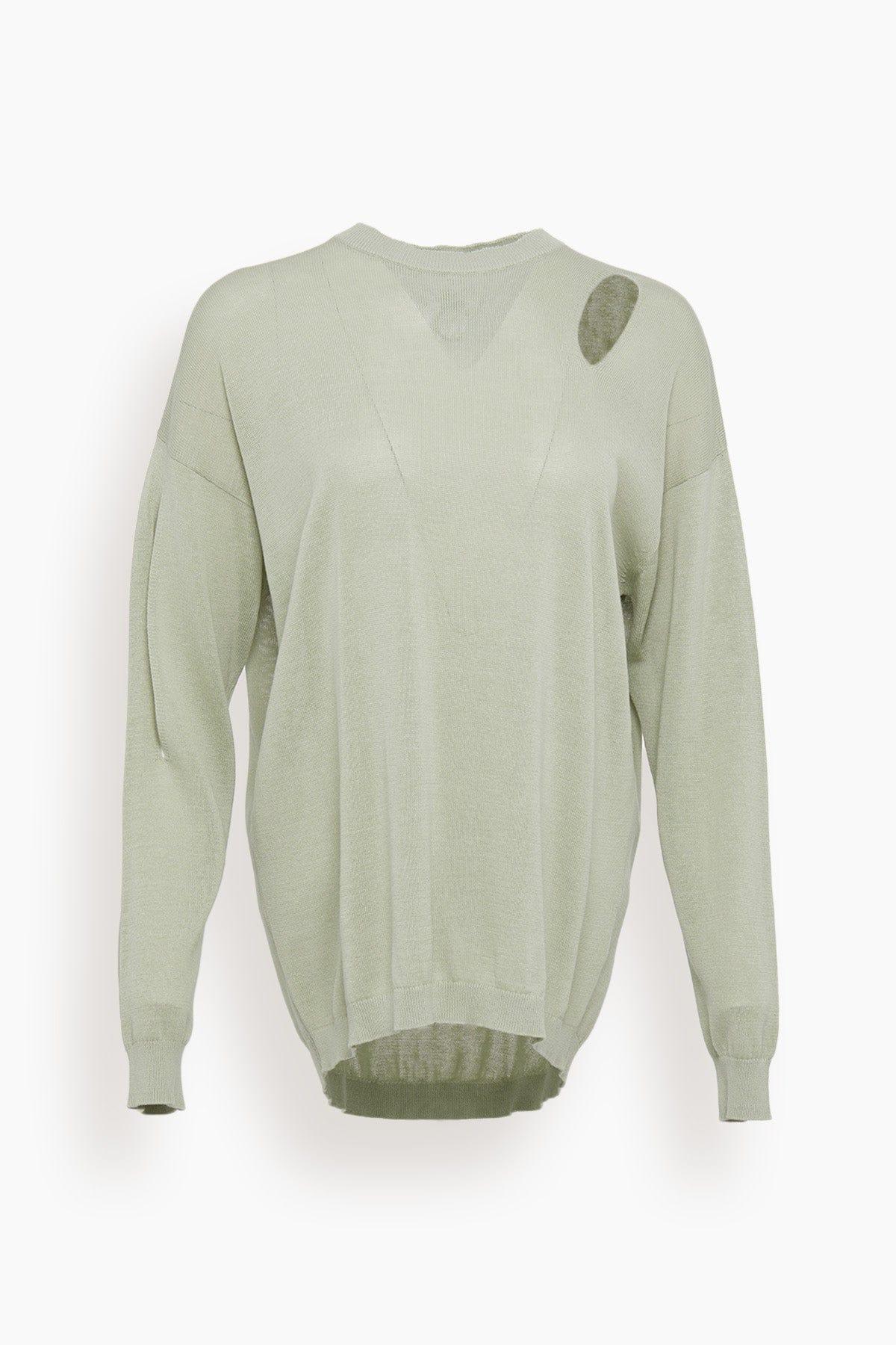 Tibi Cotton Slit Oversized Pullover | Lyst