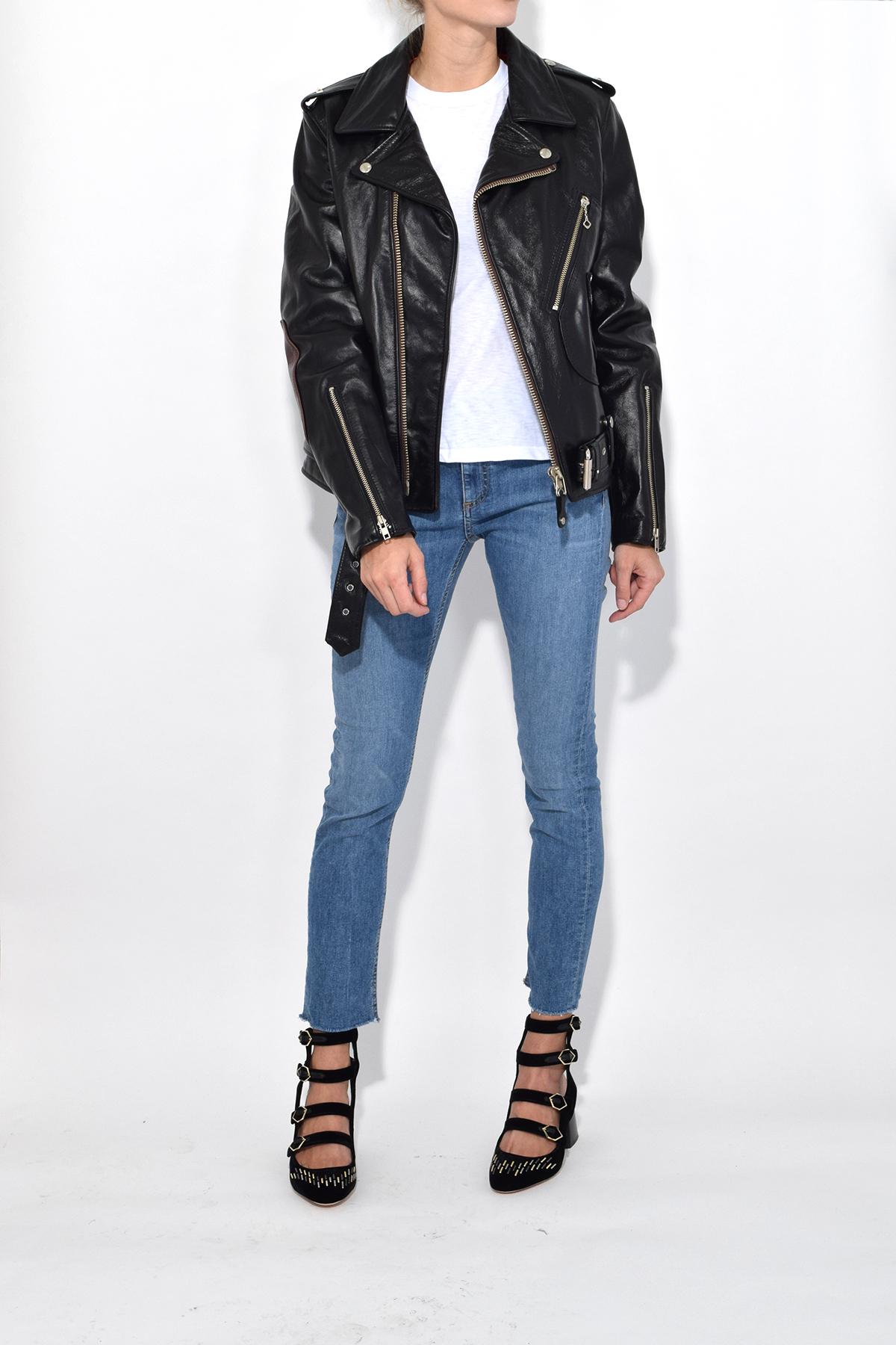 schott boyfriend leather jacket