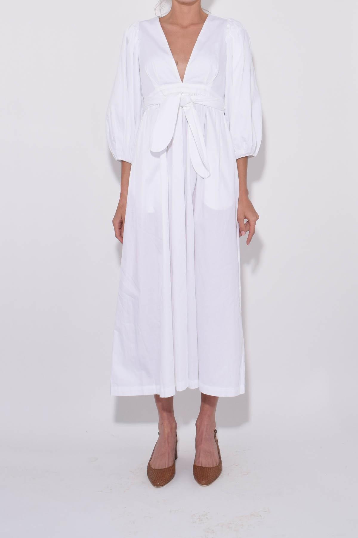 mara hoffman white dress