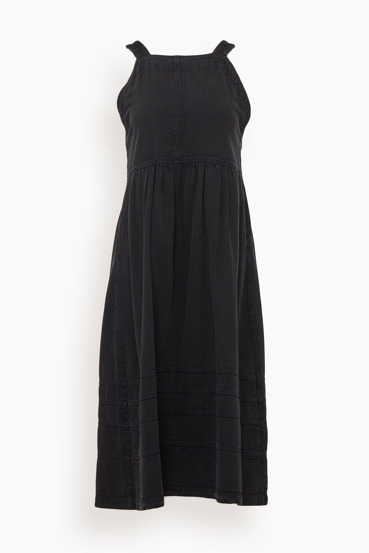 Sea Suri Cotton Stretch Slip Dress in Black | Lyst