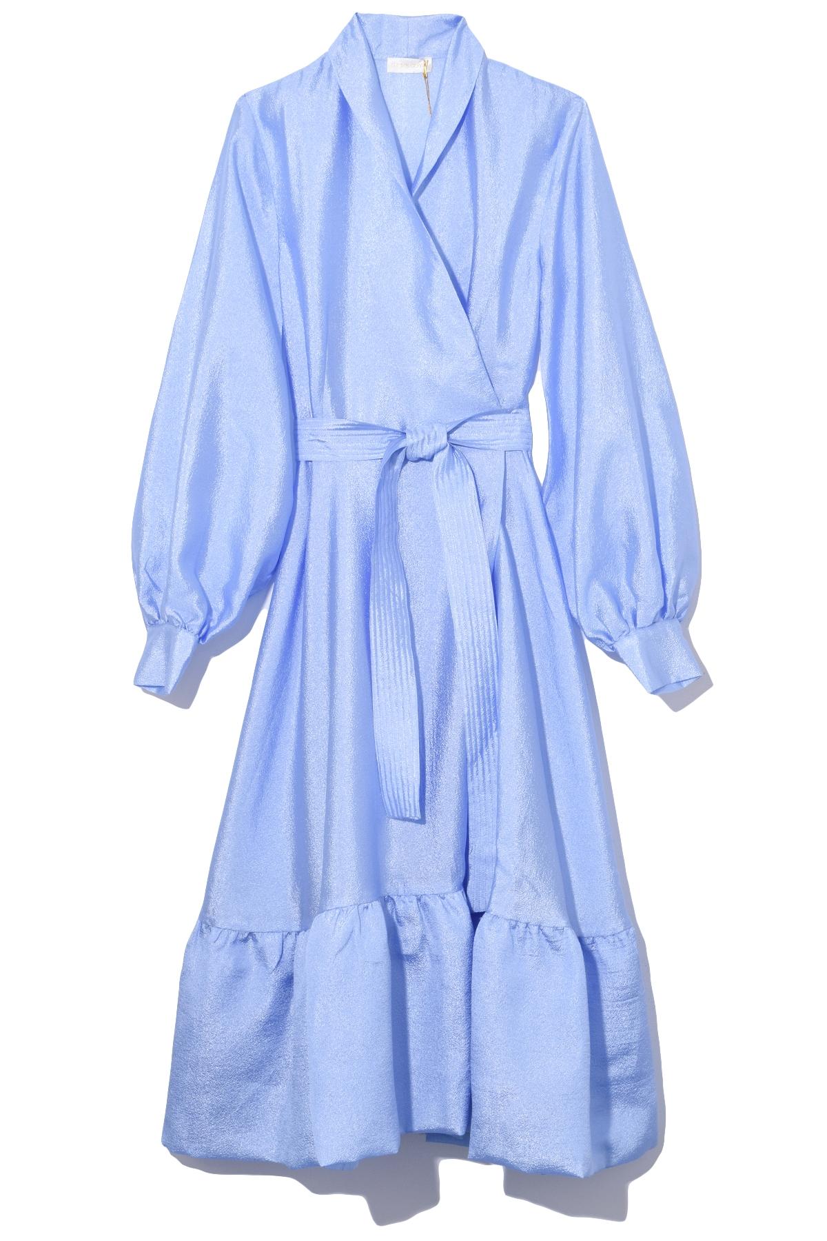 Stine Goya Niki Wrap Dress in Blue | Lyst UK