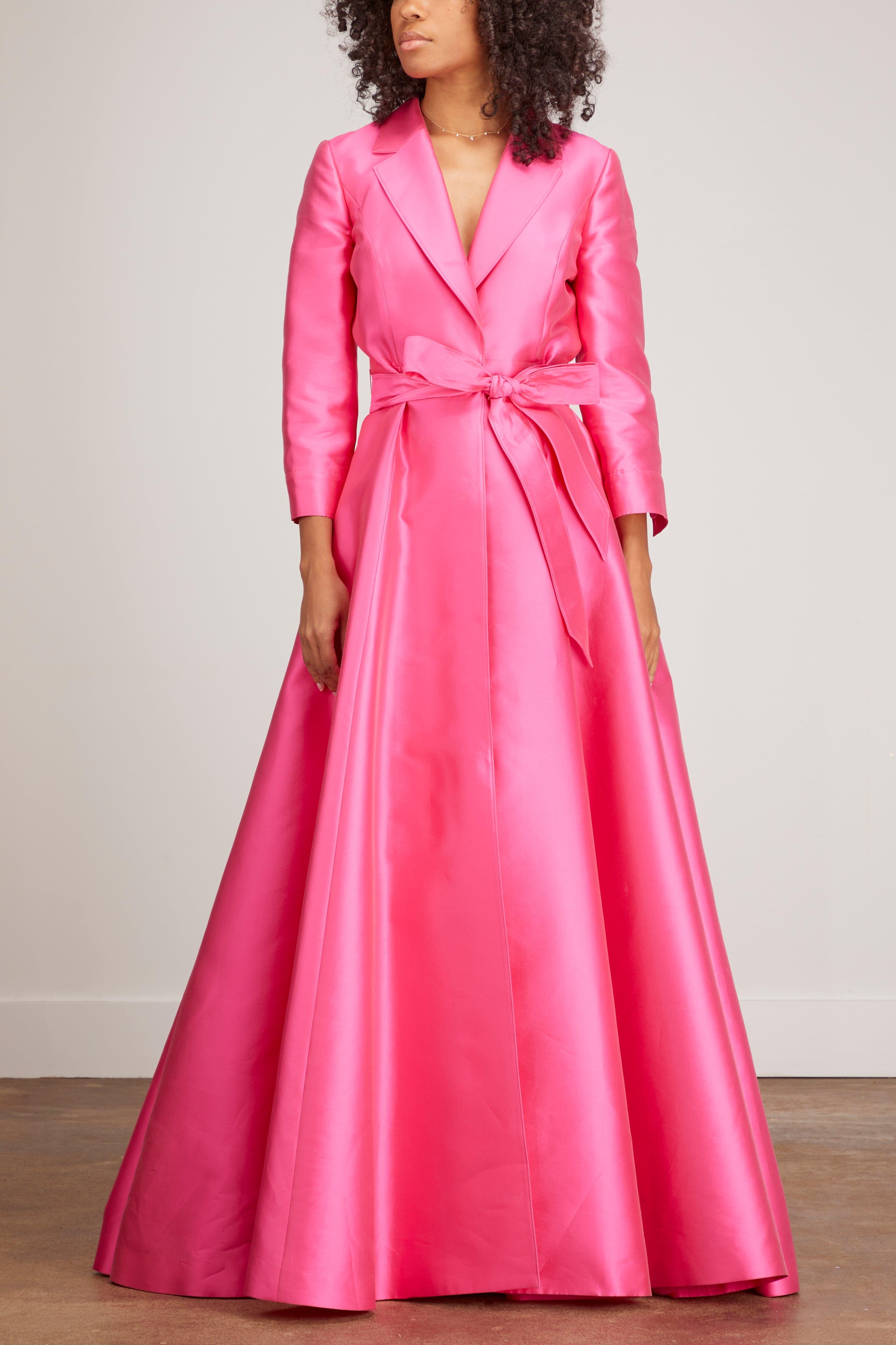 Carolina Herrera 3/4 Sleeve Suit Gown In Zinnia in Pink | Lyst
