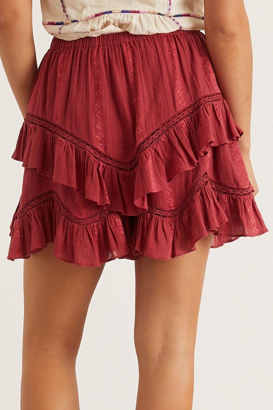 Étoile Isabel Marant Jocadia Skirt in Red | Lyst