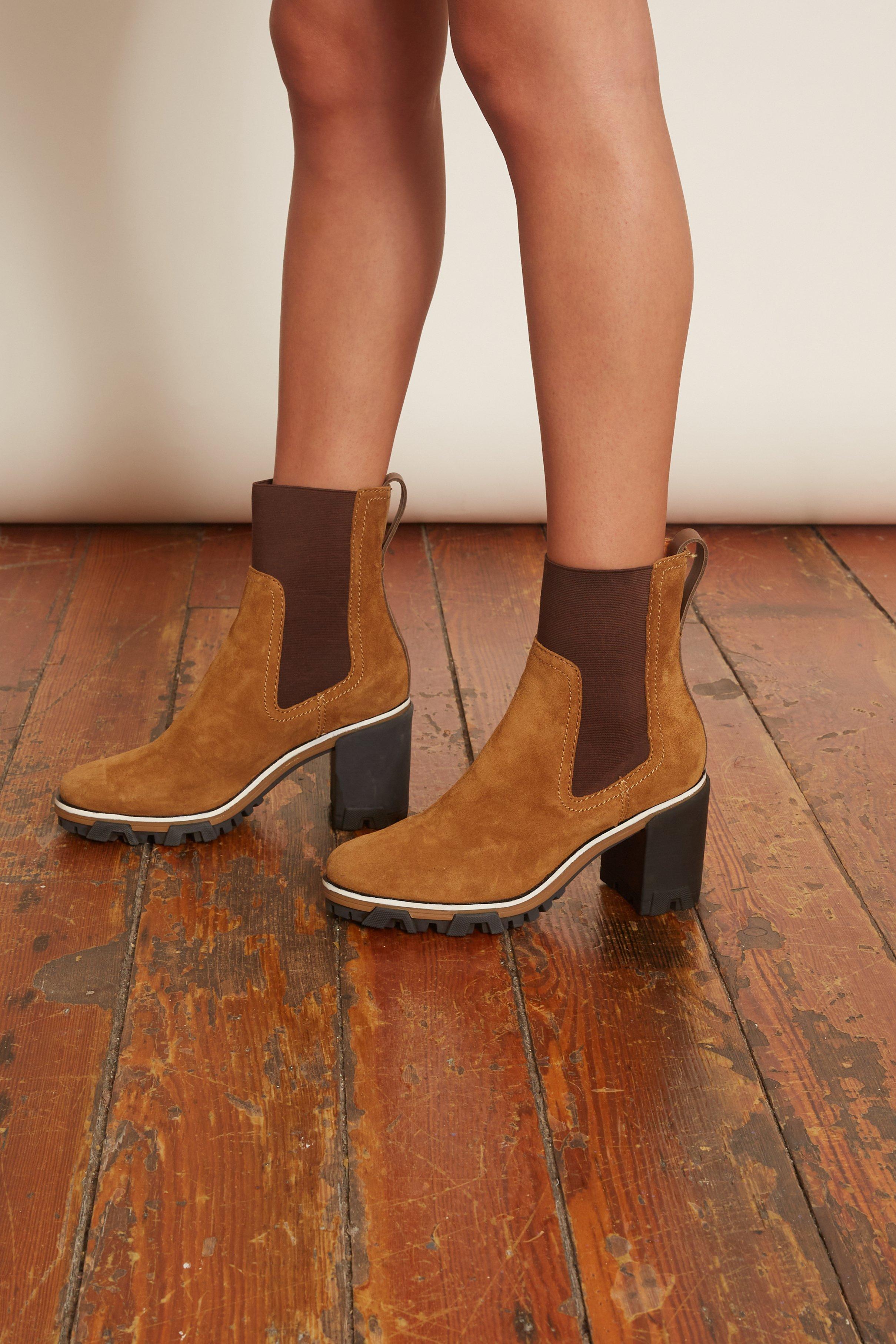 Rag & Bone Suede Shiloh High in Black (Brown) - Lyst