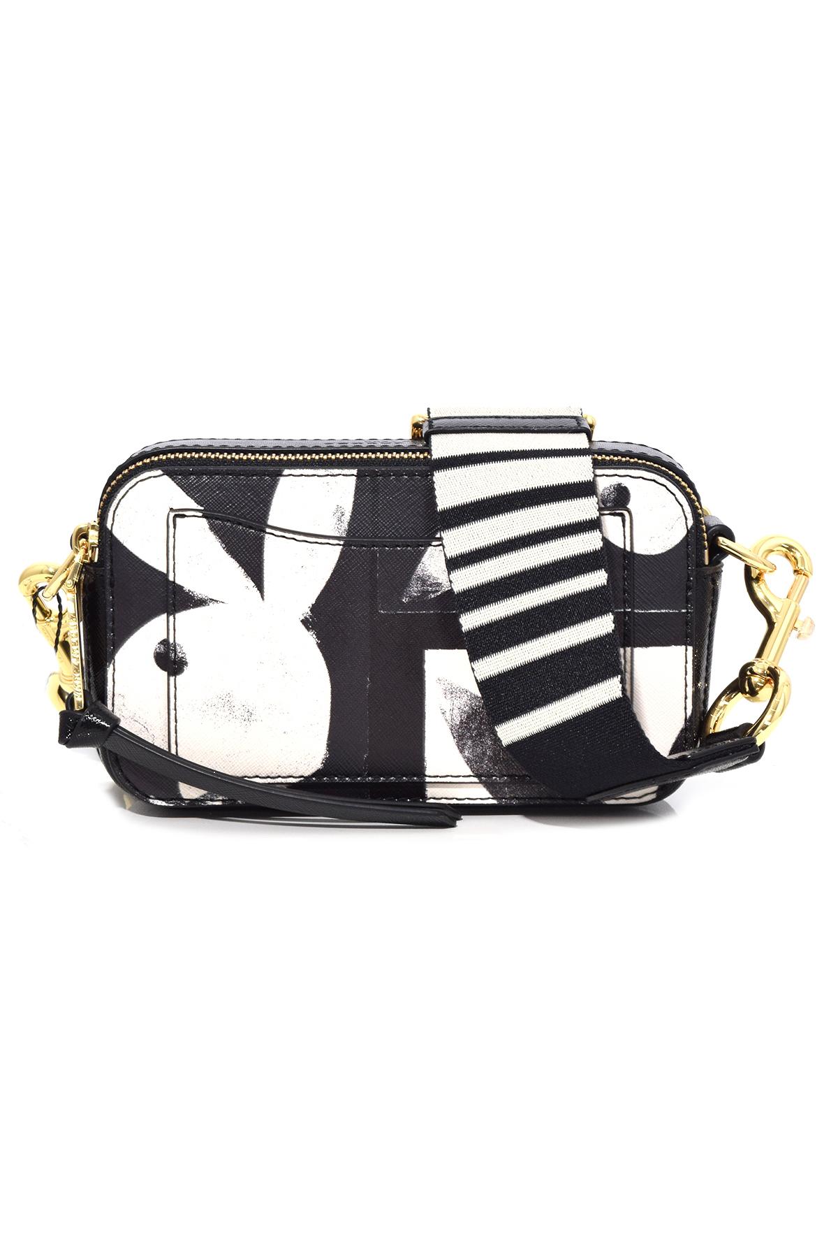 Marc Jacobs Leather Snapshot Small Playboy Bag In Black Multi Lyst