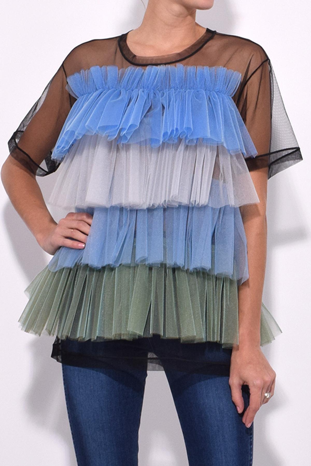 Viktor Rolf Rainbow Stripes Tulle Top In Black Multi Lyst Viktor Rolf Rainbow Stripes Tulle Top In Black Multi Lyst