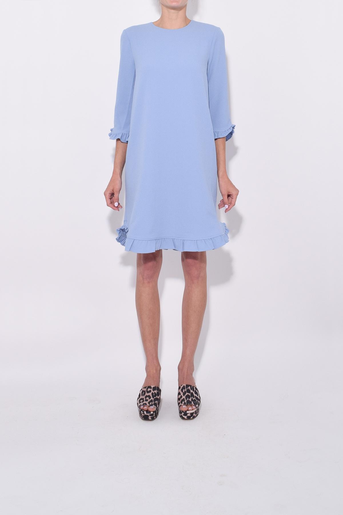 ganni heavy crepe dress