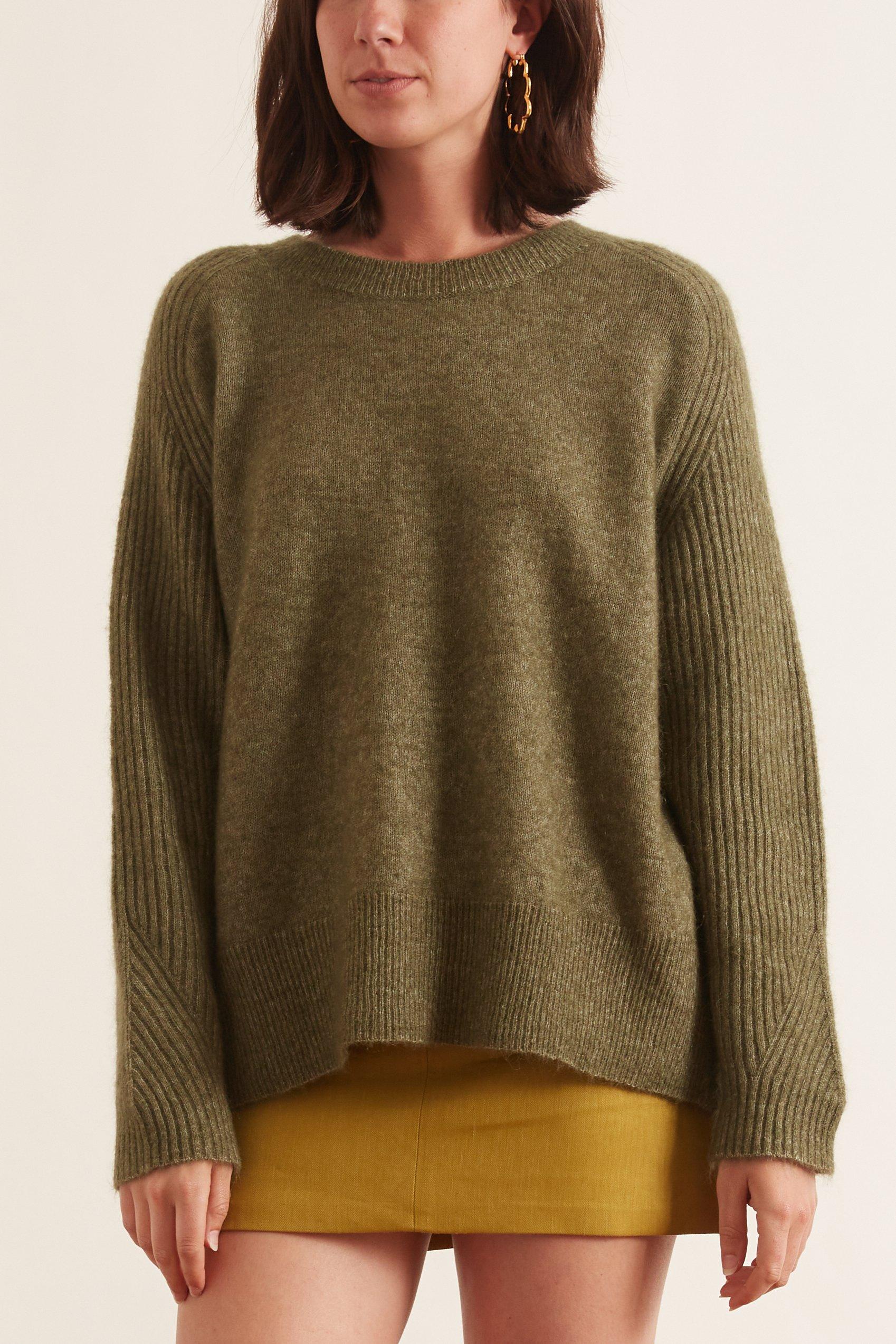 By Malene Birger Wool Ana Sweater In Green Lyst