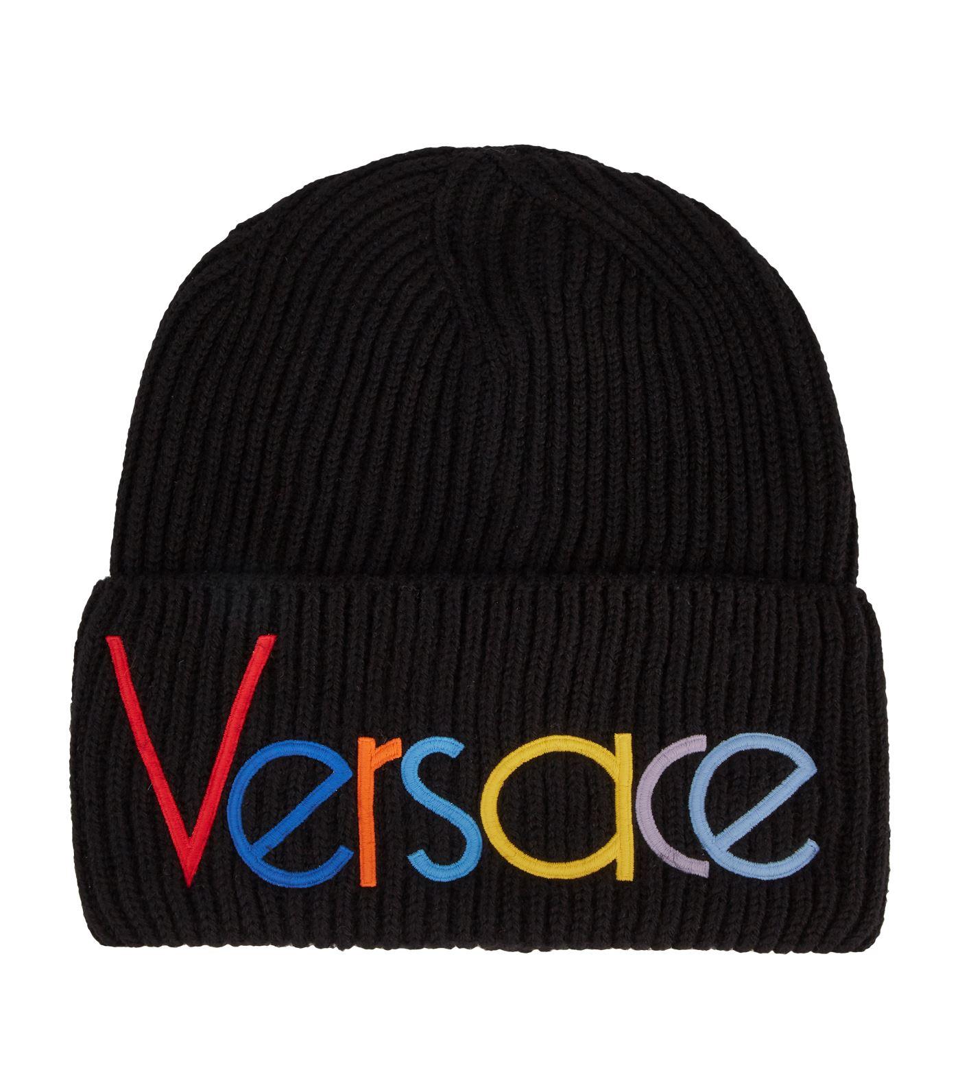 Logo Embroidered Beanie Hat for Men - Lyst