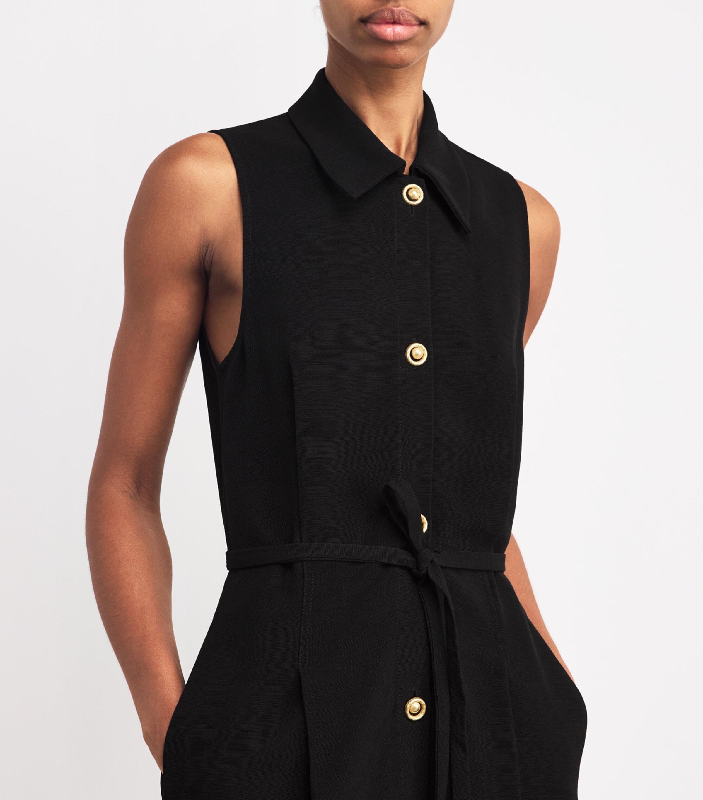 Claudie Pierlot Sleeveless Shirt Dress in Black Lyst UK