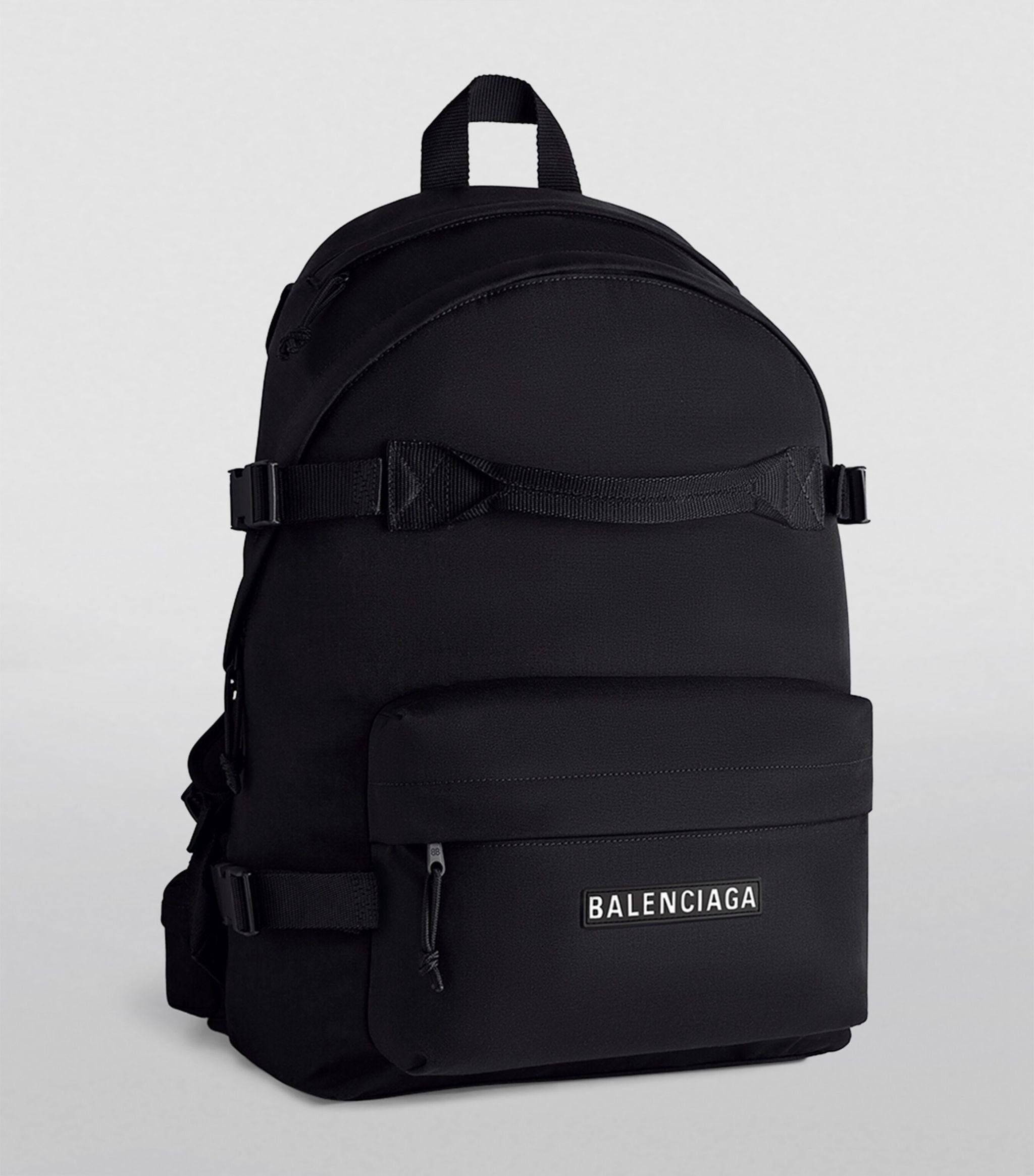 Balenciaga Ski Logo Backpack in Black for Men | Lyst