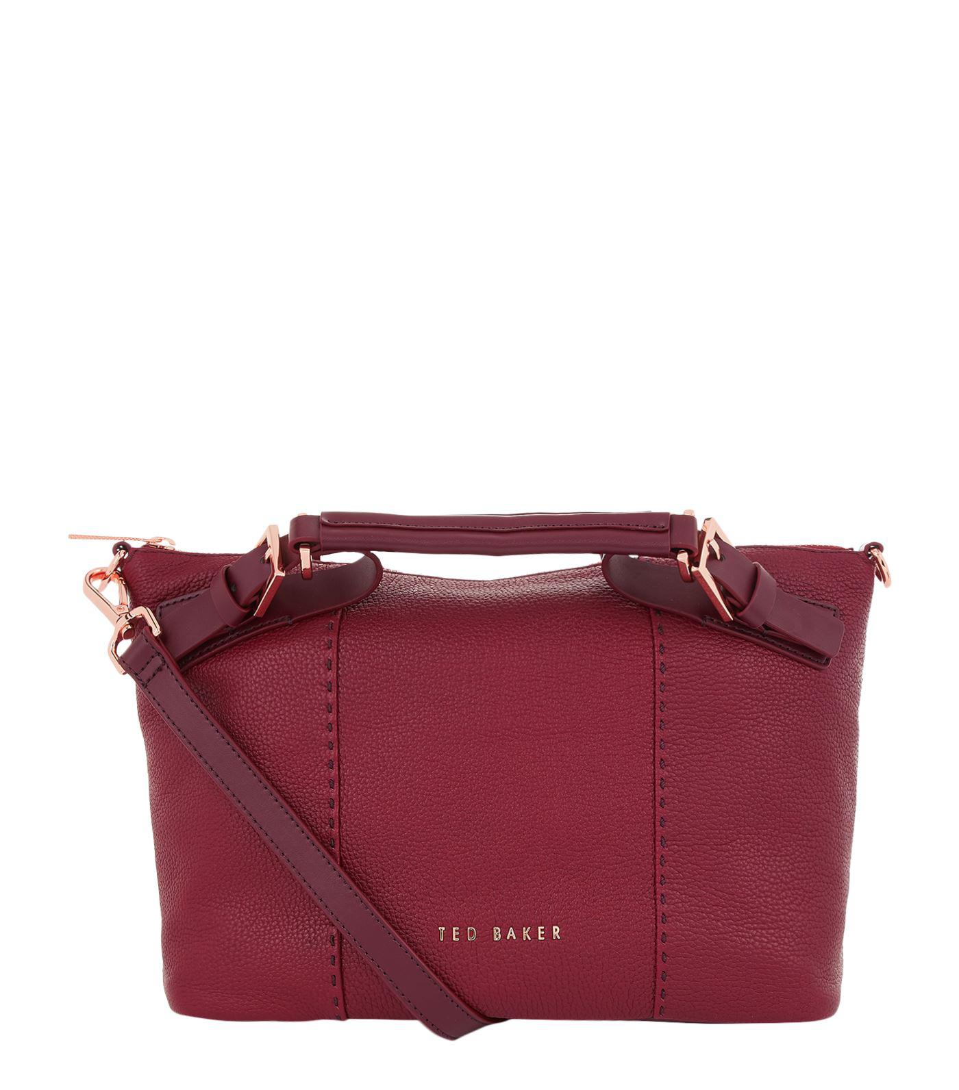 Ted Baker Leather Salbett Small Tote Bag in Red - Lyst
