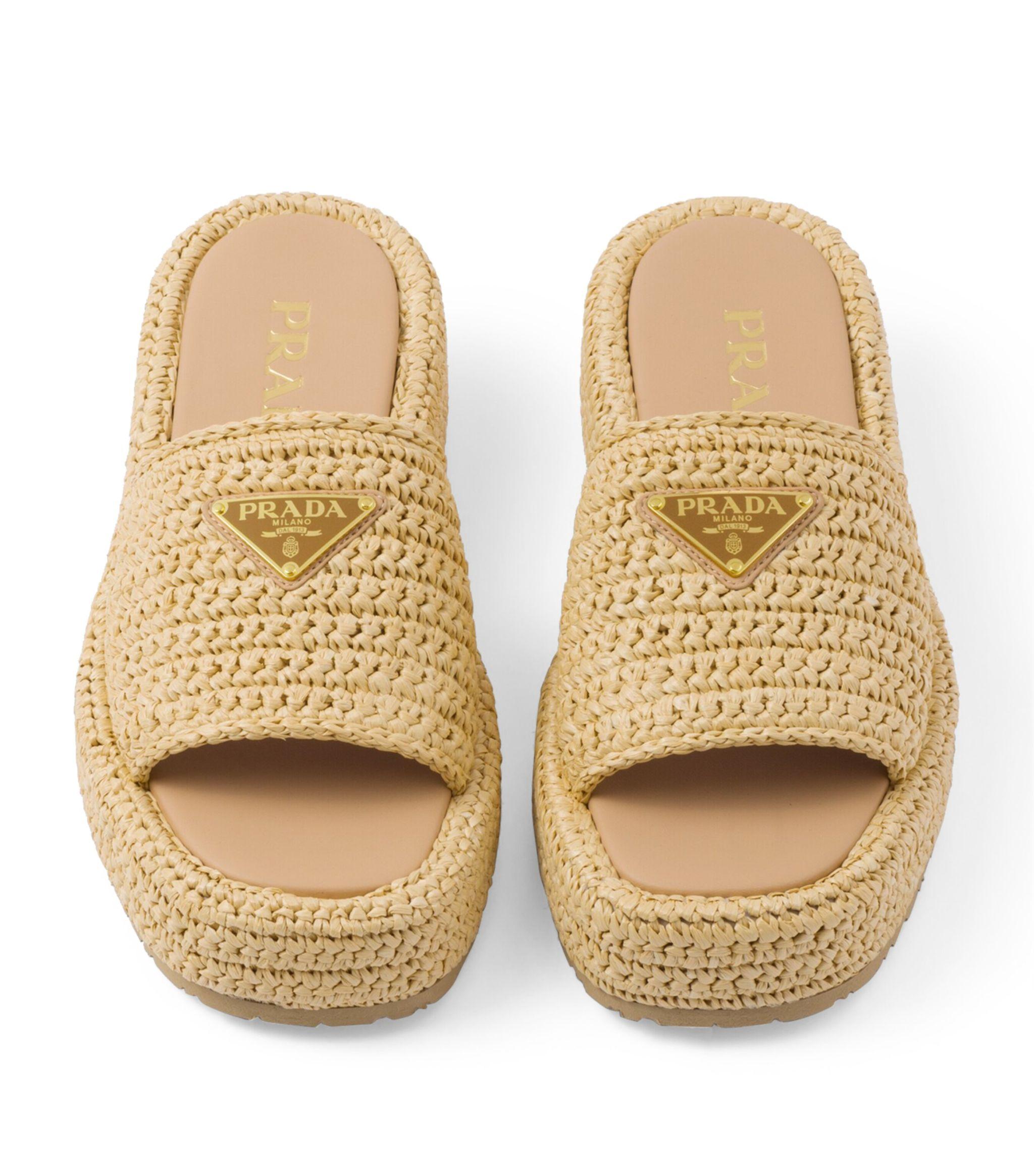 Prada platform slide sandal hotsell